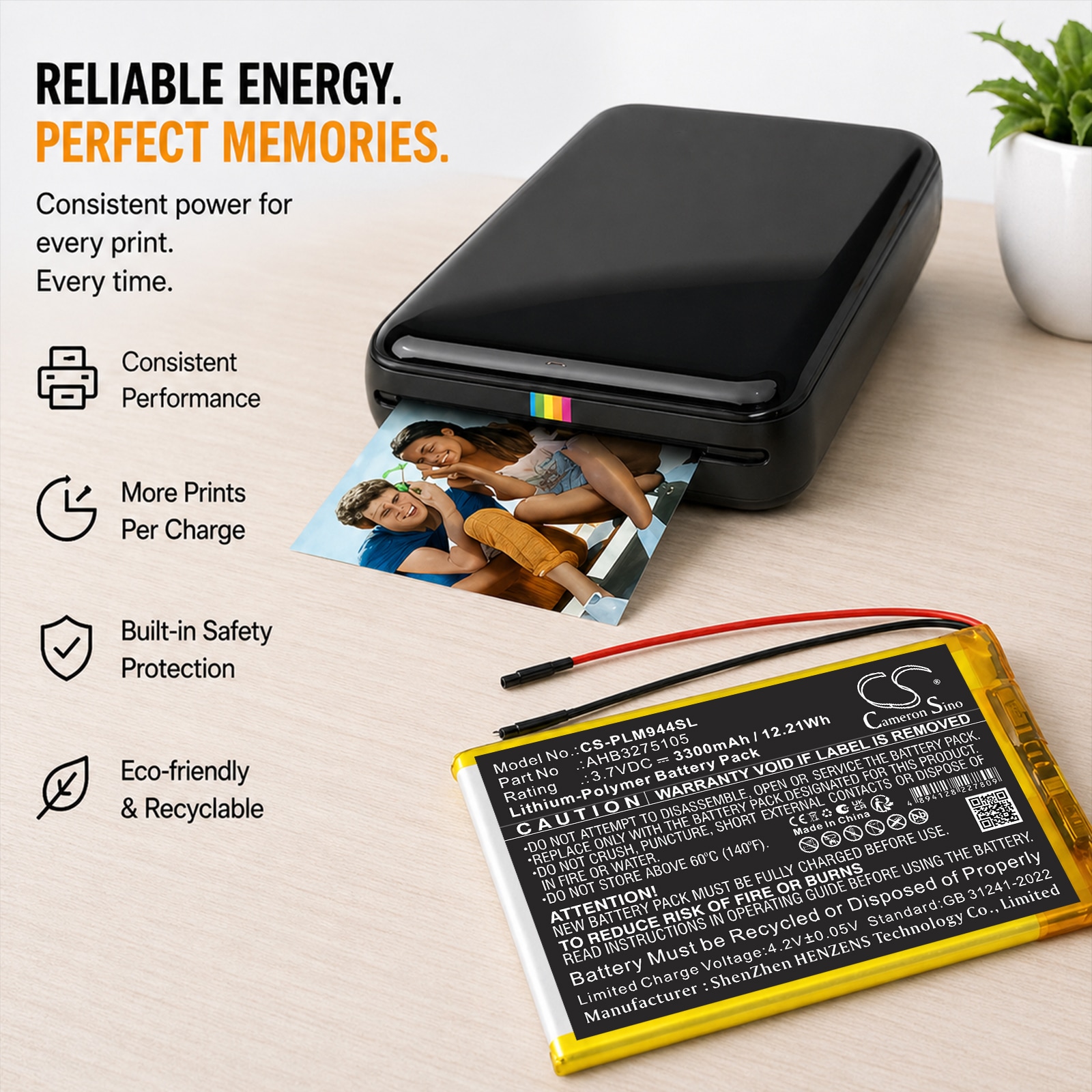 Batteri til nettbrett for Polaroid MIDB944PXE