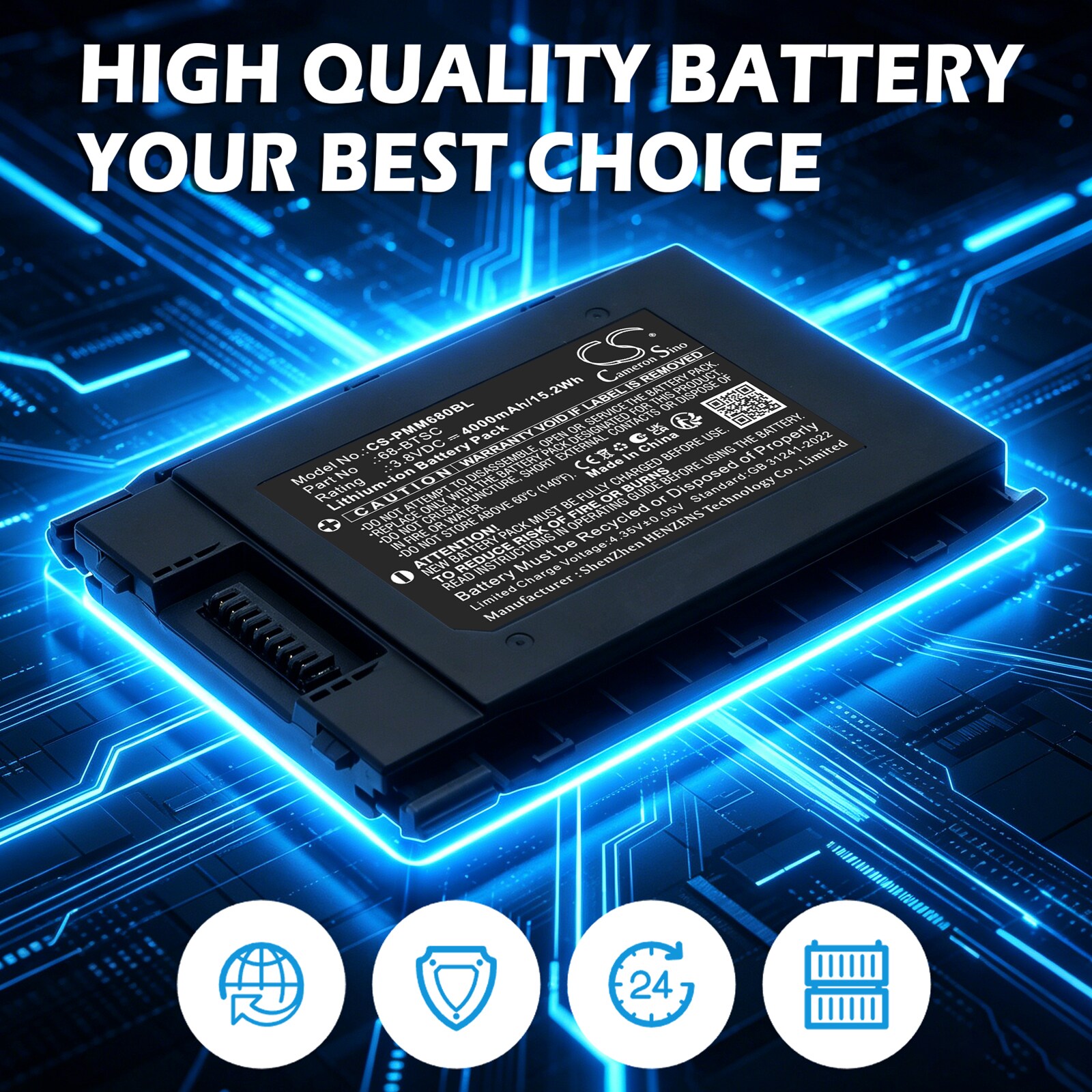 Batteri til strekkodeleser for Point Mobile PM86