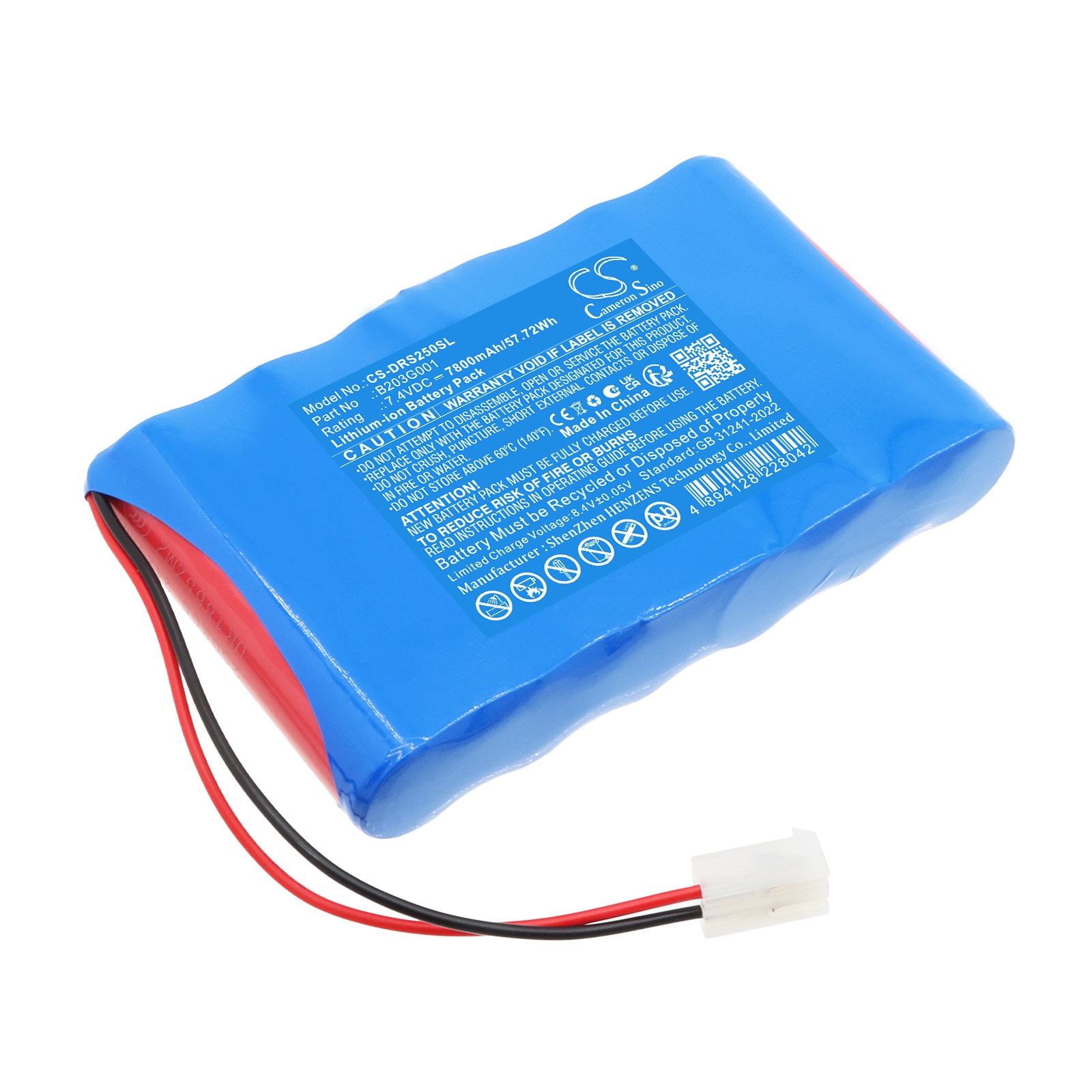 Batteri til kartlegging og testing, utstyr til Deviser DS2500S