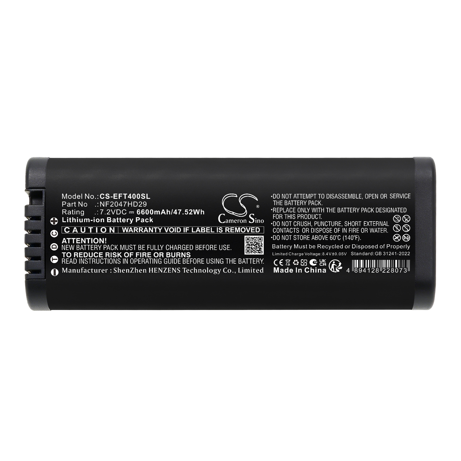 Batteri til kartlegging og testing, utstyr til EXFO FTB-4