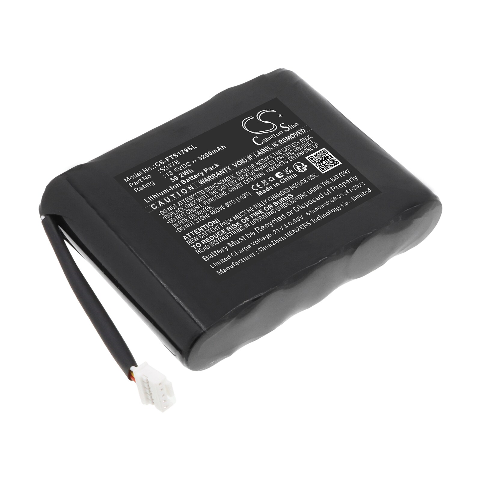 Batteri til kartlegging og testing, utstyr til Fitel S179a, S179c m.fl.
