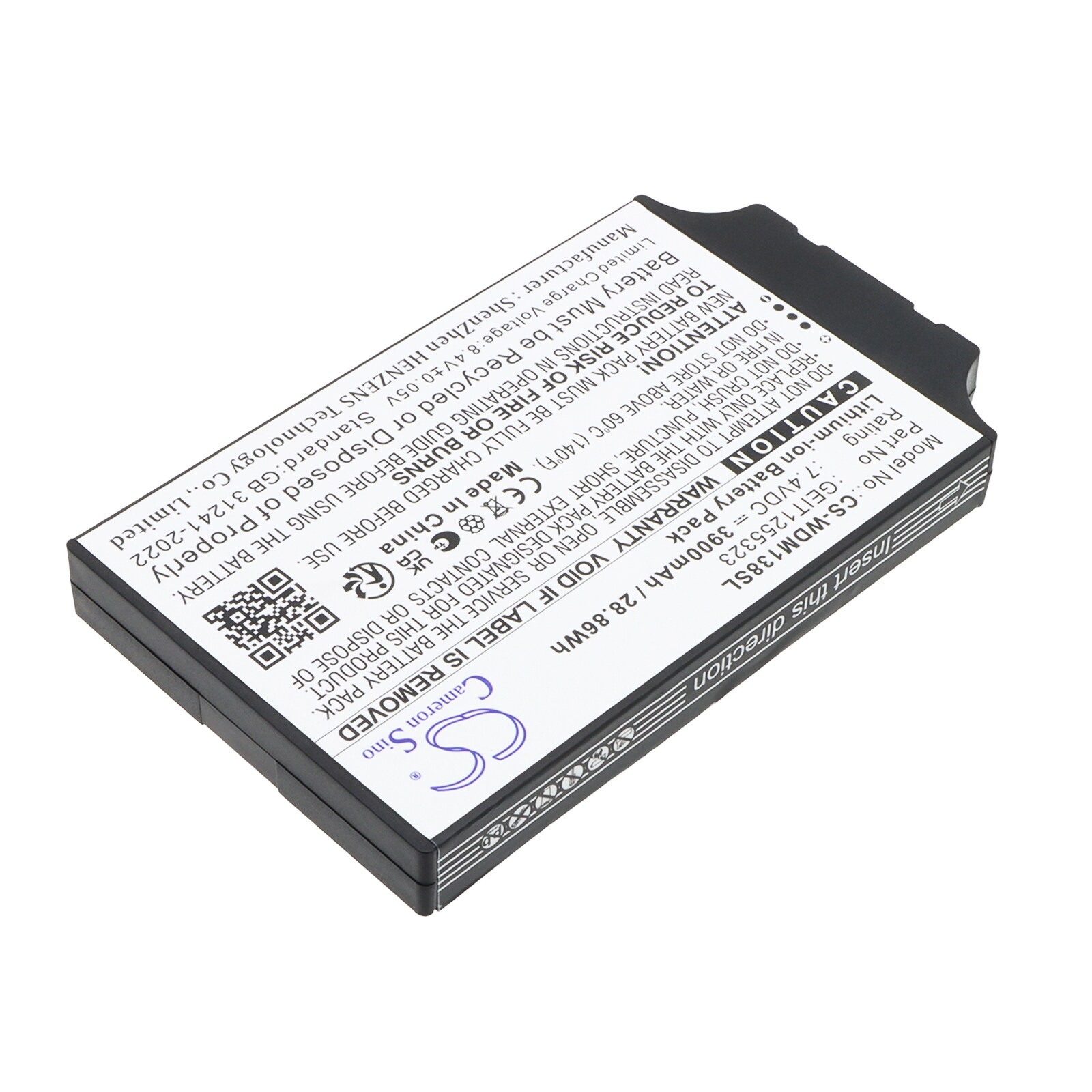 Batteri til kartlegging, testing, utstyr for GE DMS Go+, USM86, USM87 m.fl.