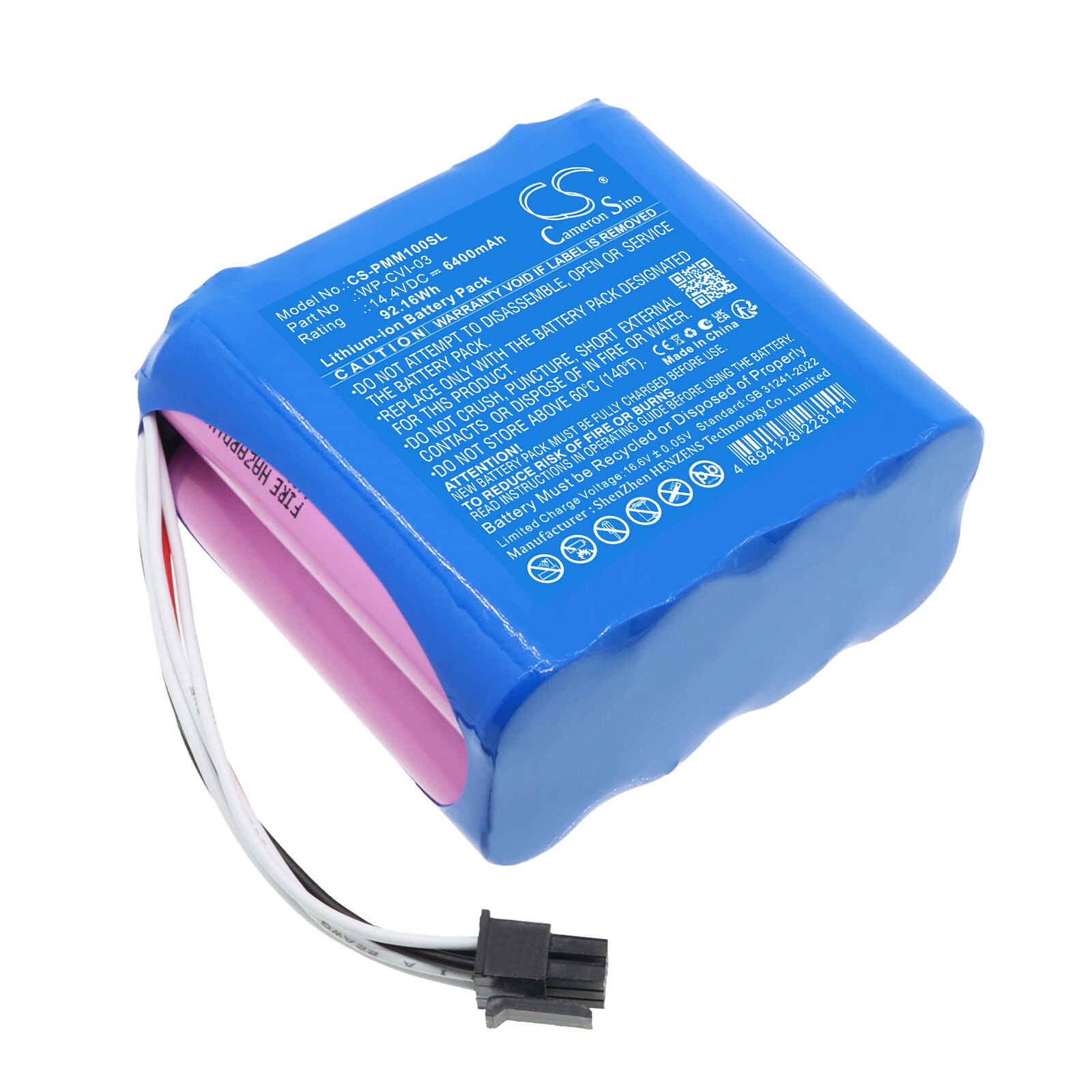 Batteri til kartlegging og testing, utstyr til Particle Measuring Systems AC100