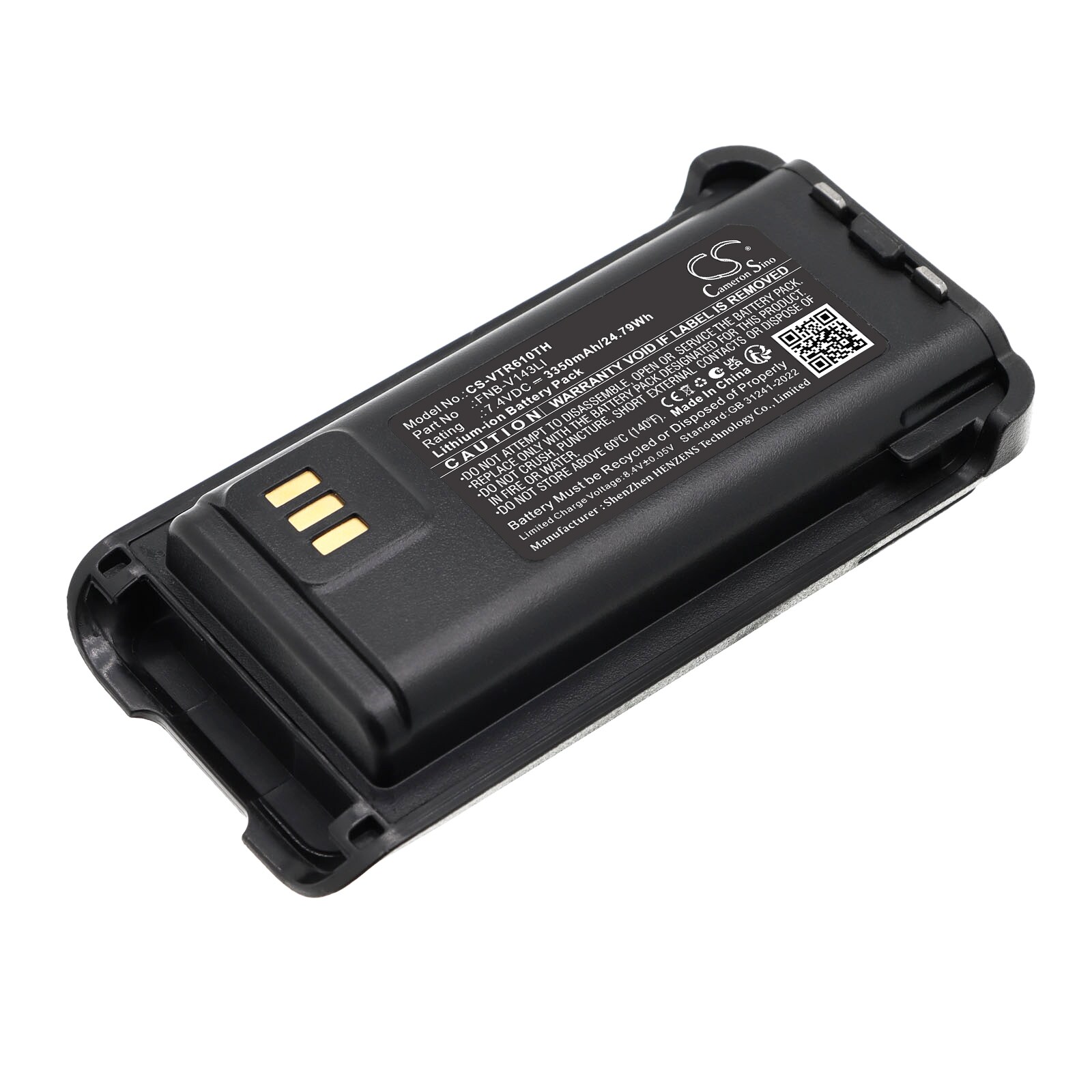 Batteri til toveisradio for Vertex Standard EVX-Z61, EVX-Z69