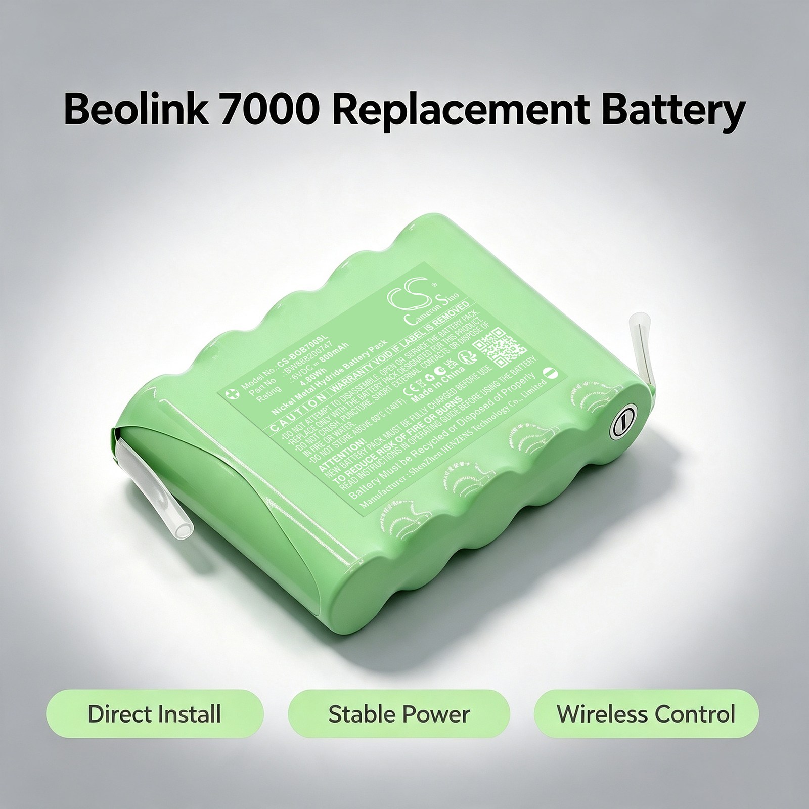 Batteri til fjernkontroll for Bang & Olufsen Beolink 7000