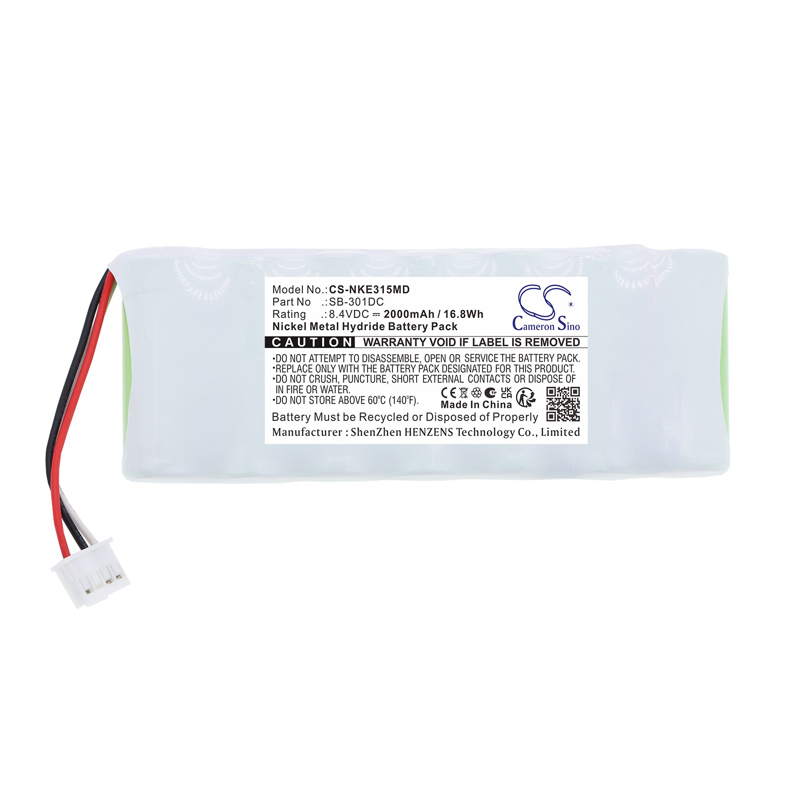 Batteri til medisinsk utstyr for Nihon Kohden ECG-3150 Cardiofax C