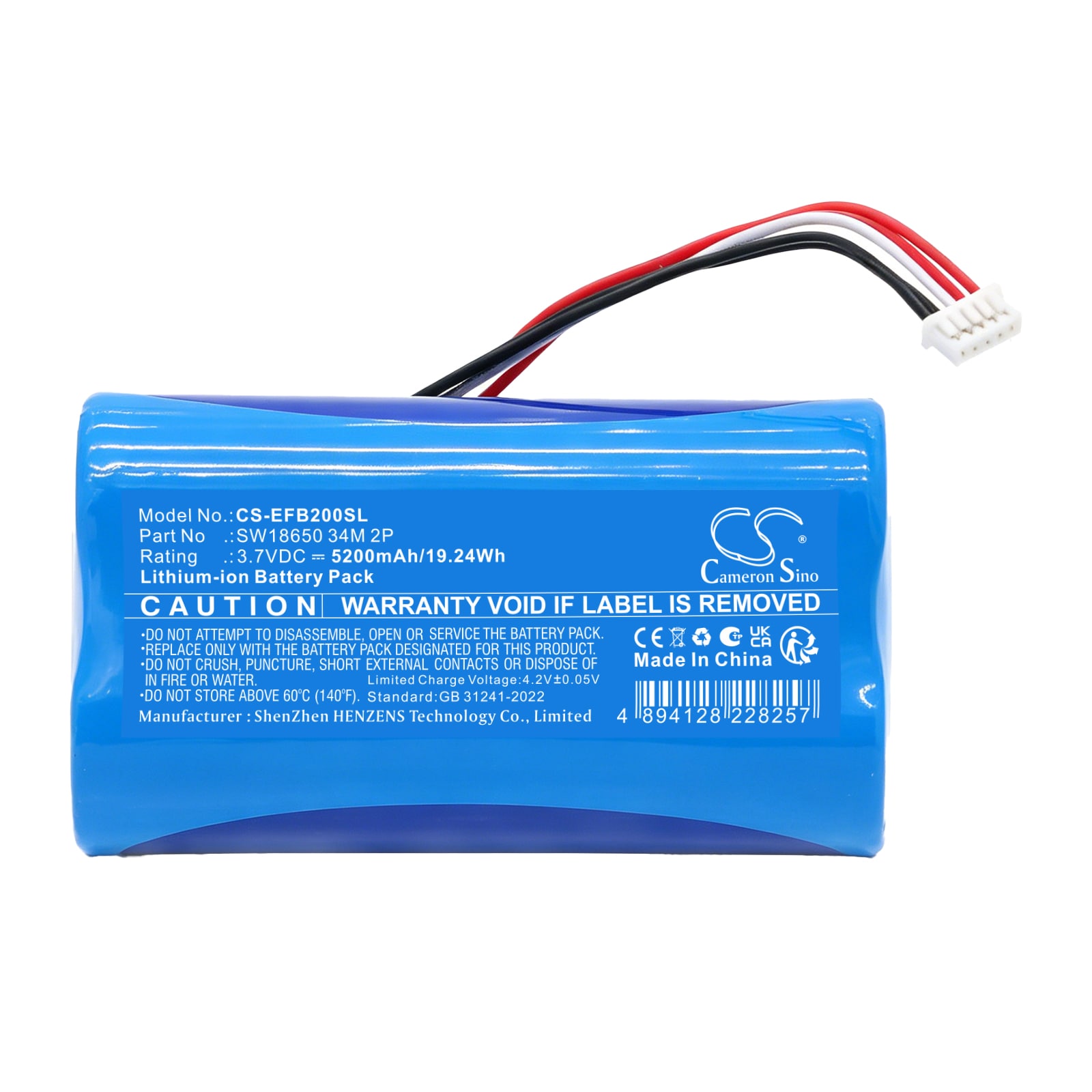 Batteri til hjemmets sikkerhetskamera for Eufy T3814, AKT8223 m.fl.