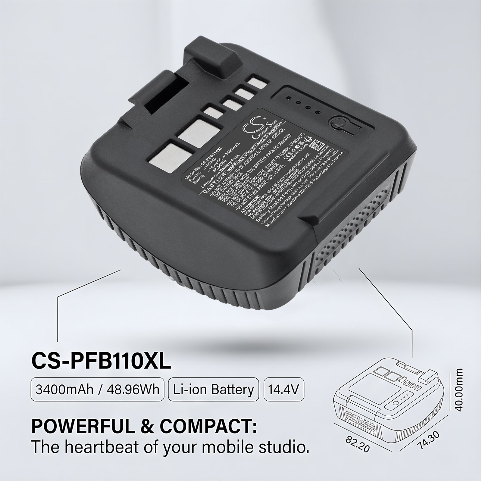 Batteri til strobelys for Profoto B10, B10 Plus, B10X m.fl.
