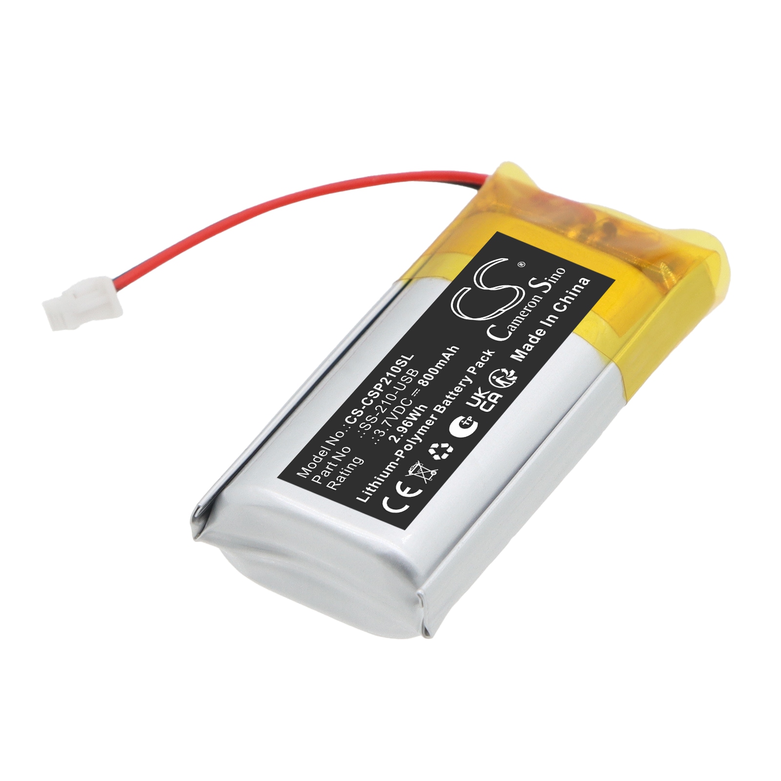 Batteri til sykkellykter for Cygolite Slingshot Pro 210 USB-baklykt