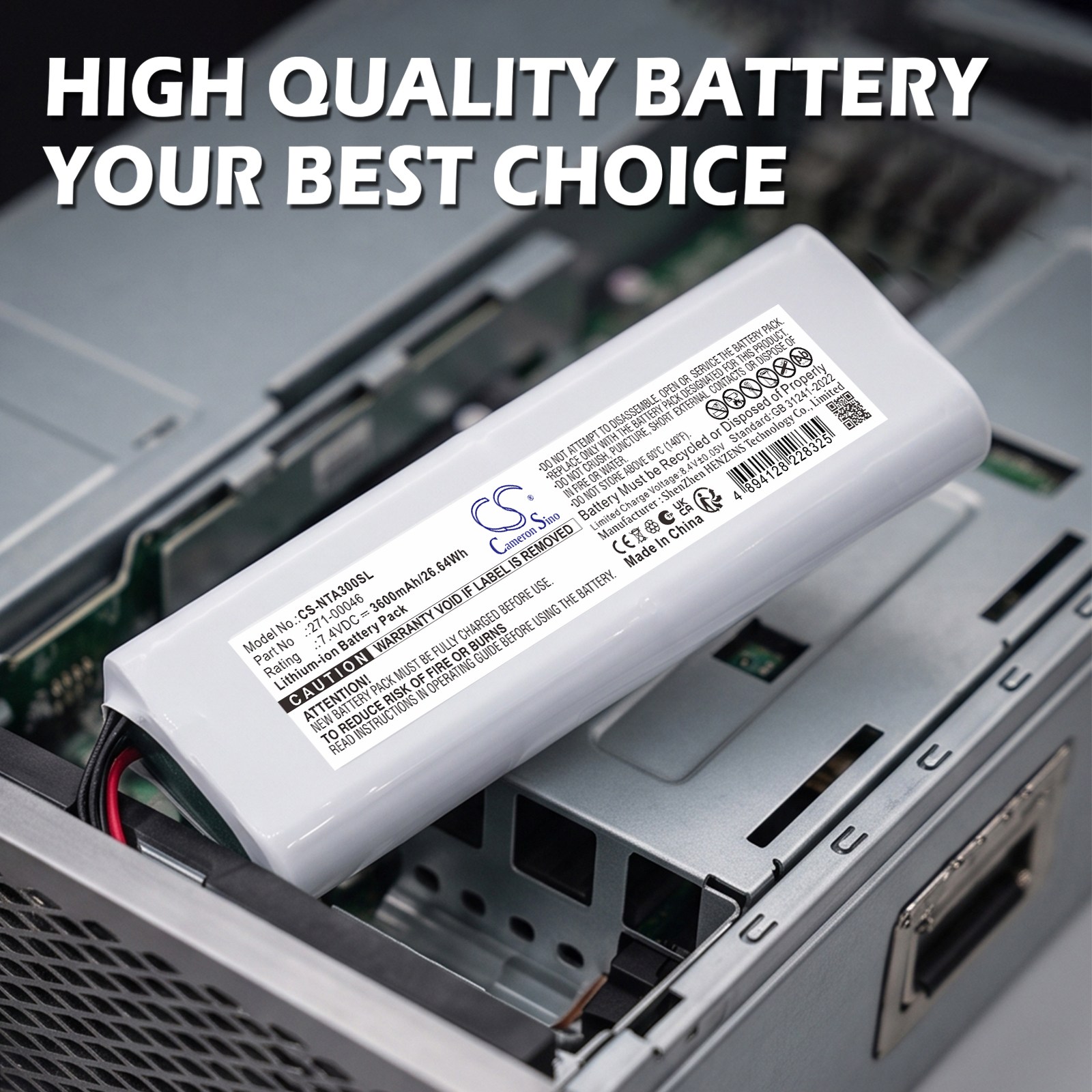 Batteri til RAID-kontroller for NetApp AFF A300, AFF A700, FAS8200 m.fl.