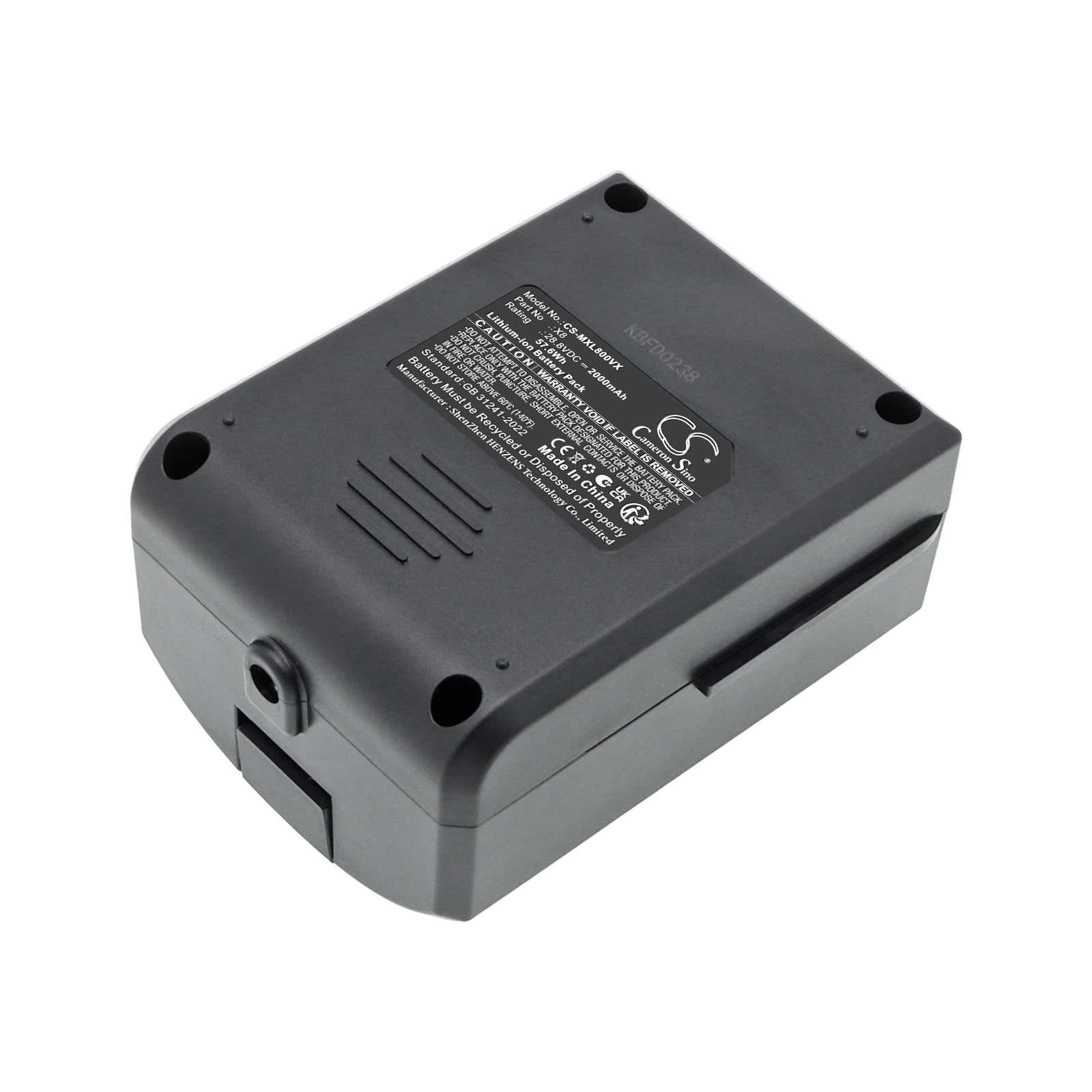 Batteri til støvsugeren Moosoo X8, S20, X8 Pro