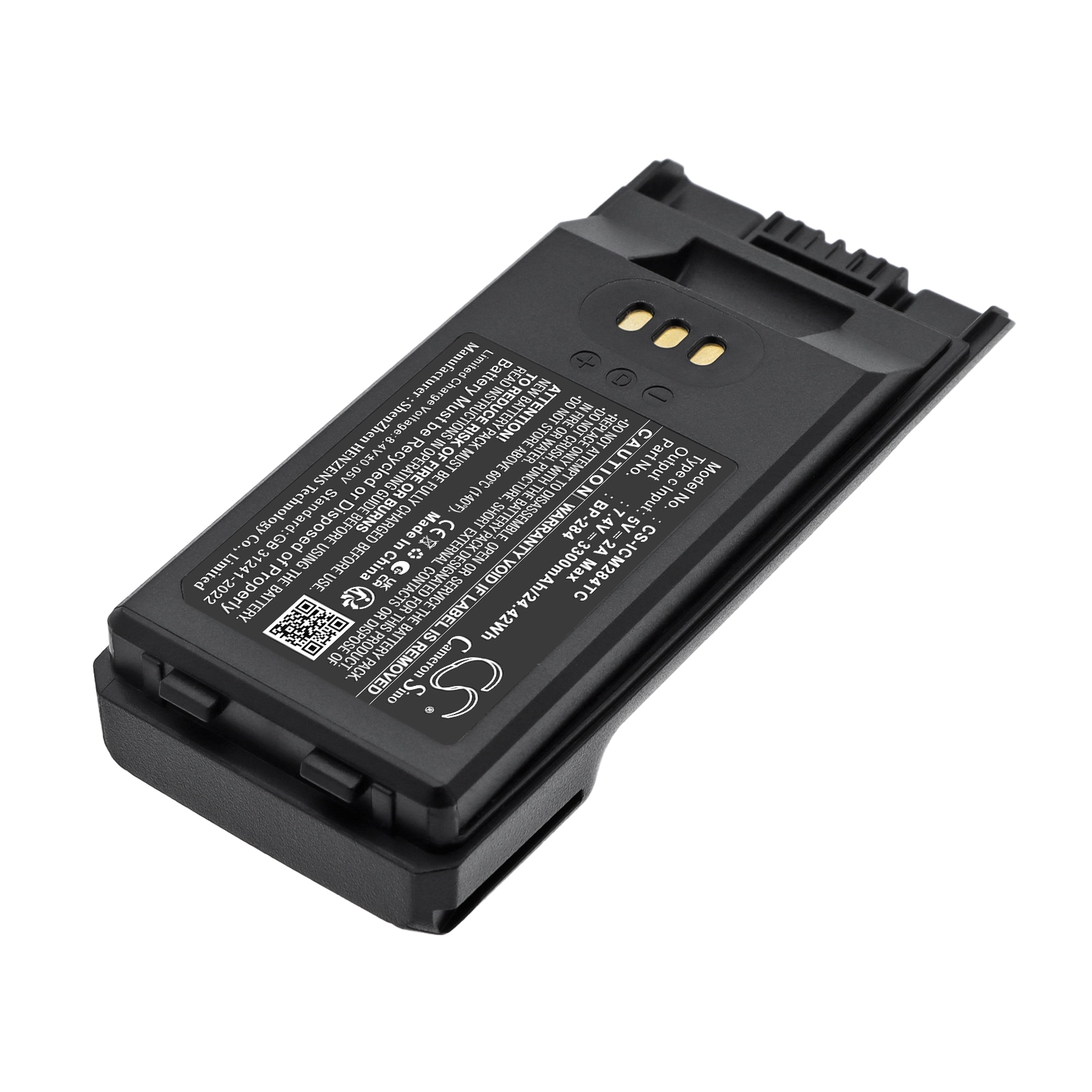 Batteri til toveis radio for Icom IC-F3400, IC-F3400D, IC-F3400DP m.fl.