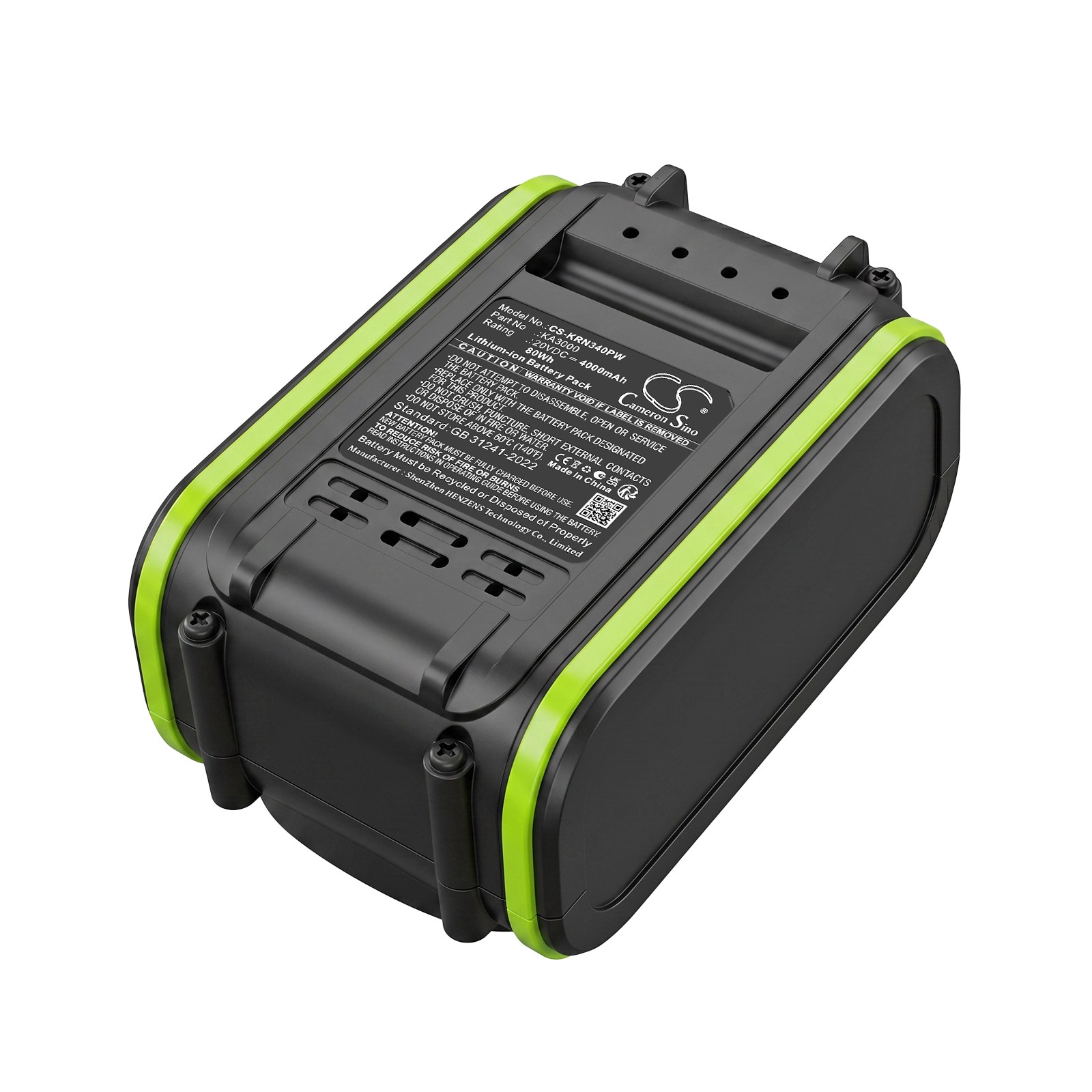 Batteri til gressklippere for Kress 40 V 37 cm trådløs børsteløs hånddrevet gressklipper m.fl.