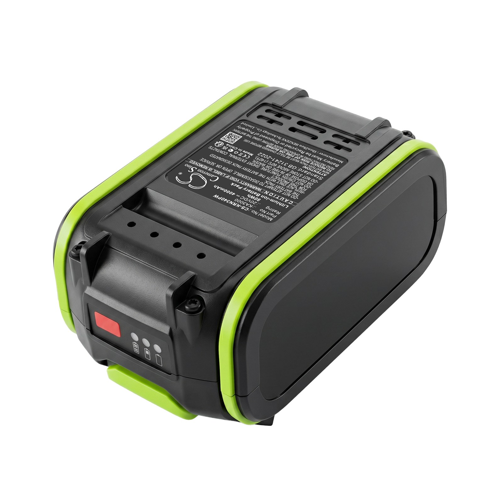 Batteri til gressklippere for Kress 40 V 37 cm trådløs børsteløs hånddrevet gressklipper m.fl.