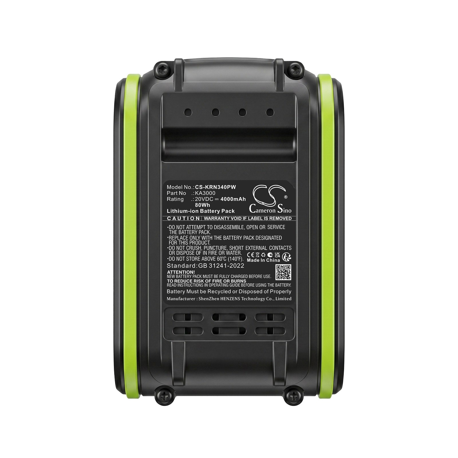 Batteri til gressklippere for Kress 40 V 37 cm trådløs børsteløs hånddrevet gressklipper m.fl.