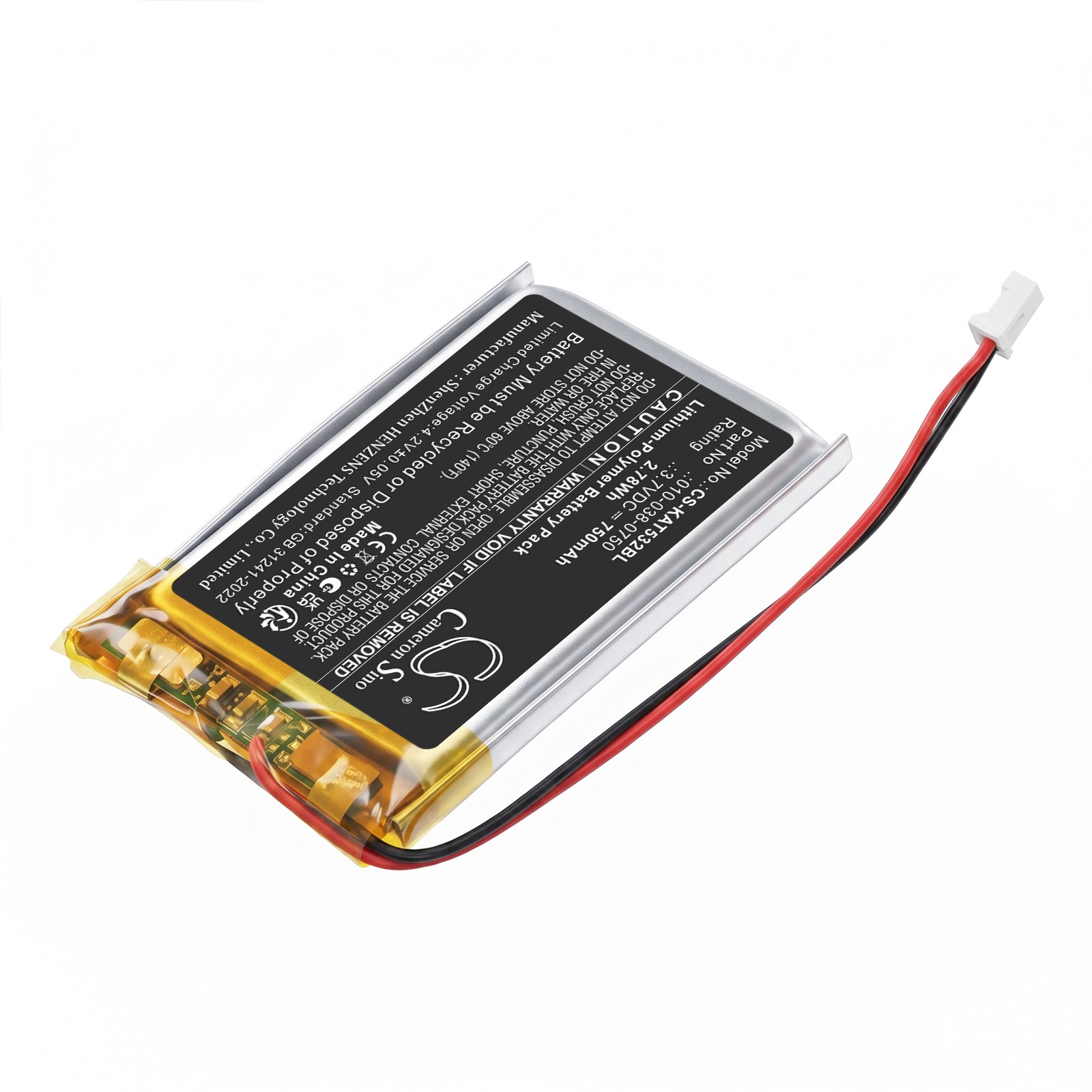 Batteri til fjernkontroll for kran til KAR-TECH 3A5322A 4-knapps fjernkontroll, 390132A