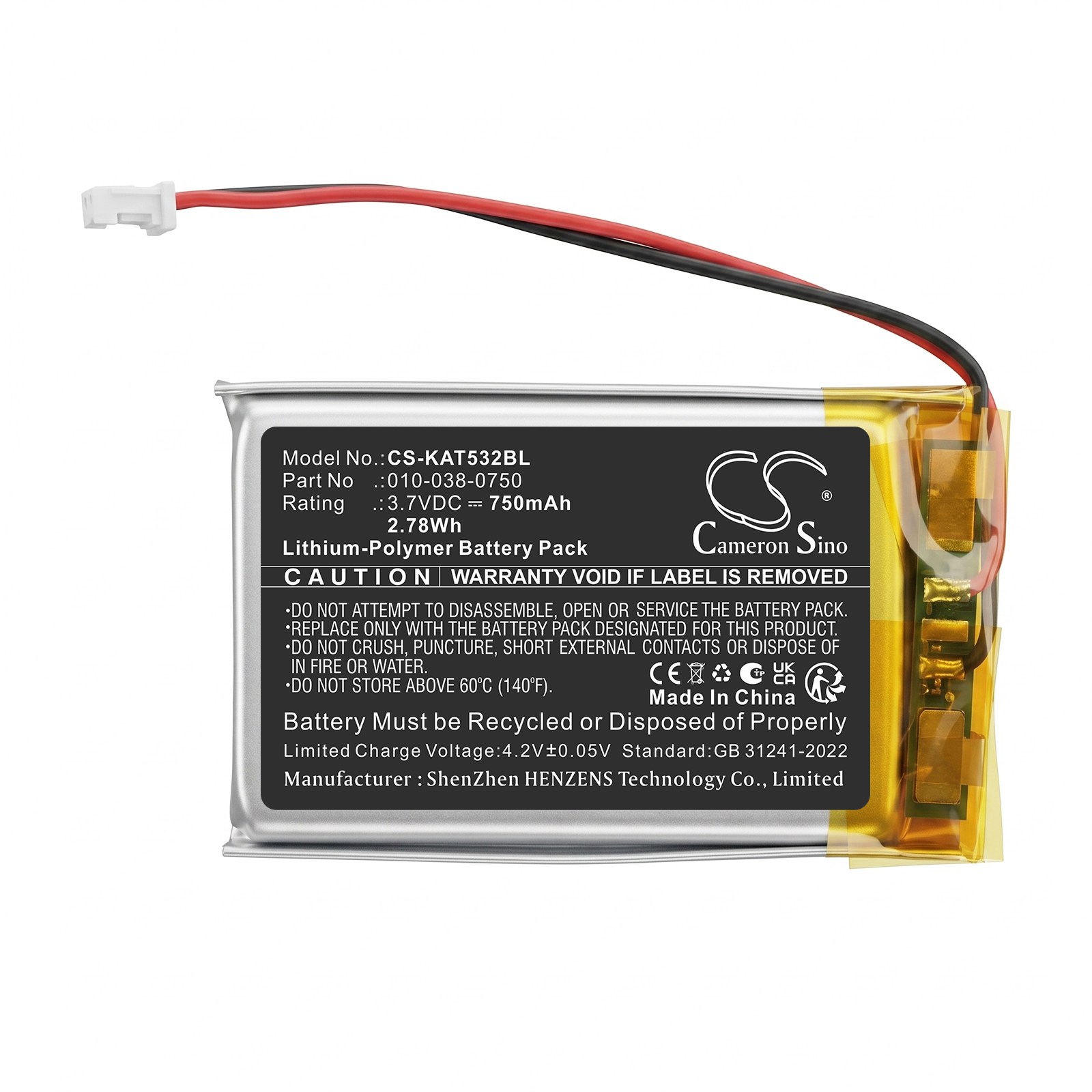 Batteri til fjernkontroll for kran til KAR-TECH 3A5322A 4-knapps fjernkontroll, 390132A