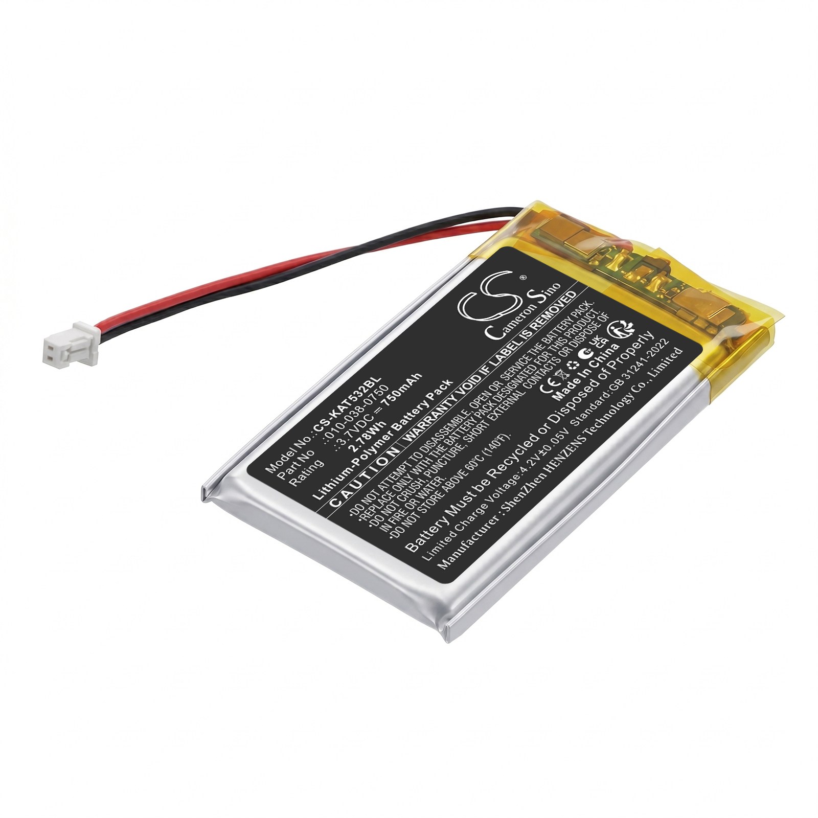 Batteri til fjernkontroll for kran til KAR-TECH 3A5322A 4-knapps fjernkontroll, 390132A