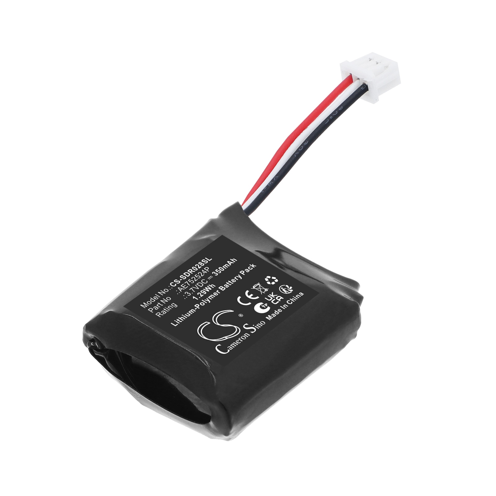 Batteri til hundehalsbånd for Dogtra 280X-mottaker
