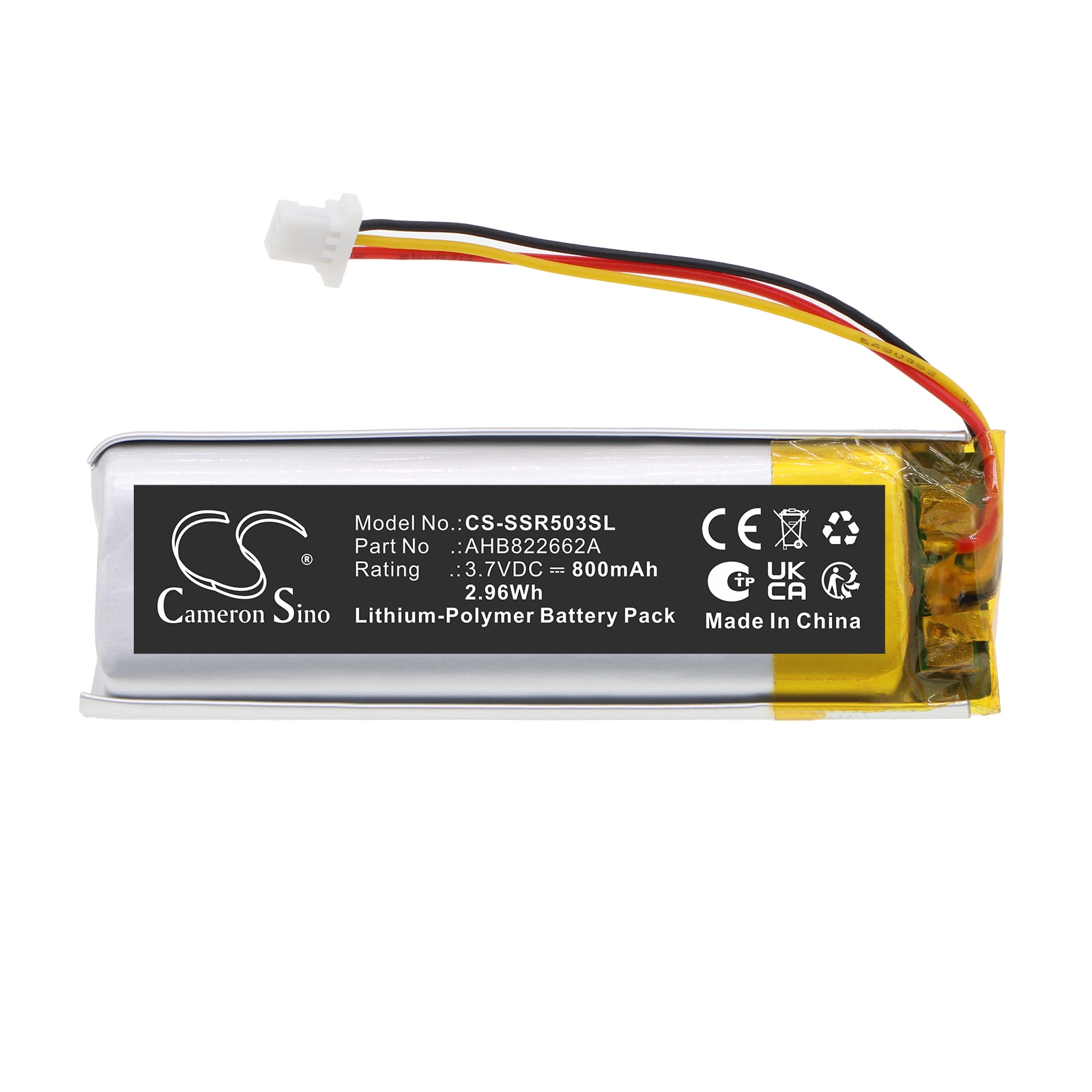 Batteri til trådløst headset for Sena 50R 3-Button Spider RT1 Bluetooth