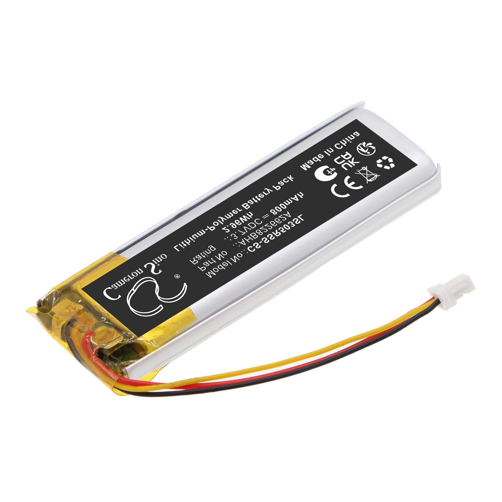 Batteri til trådløst headset for Sena 50R 3-Button Spider RT1 Bluetooth