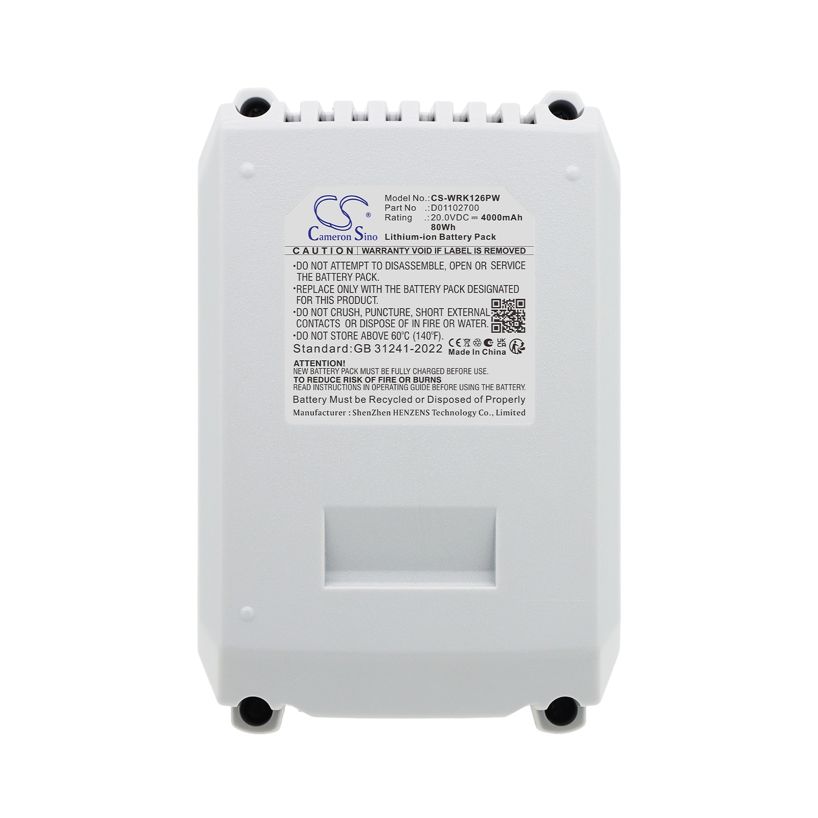 Batteri til gressklippere for LUX-TOOLS A-BS-20, A-BH-20B, A-SSR-20 m.fl.