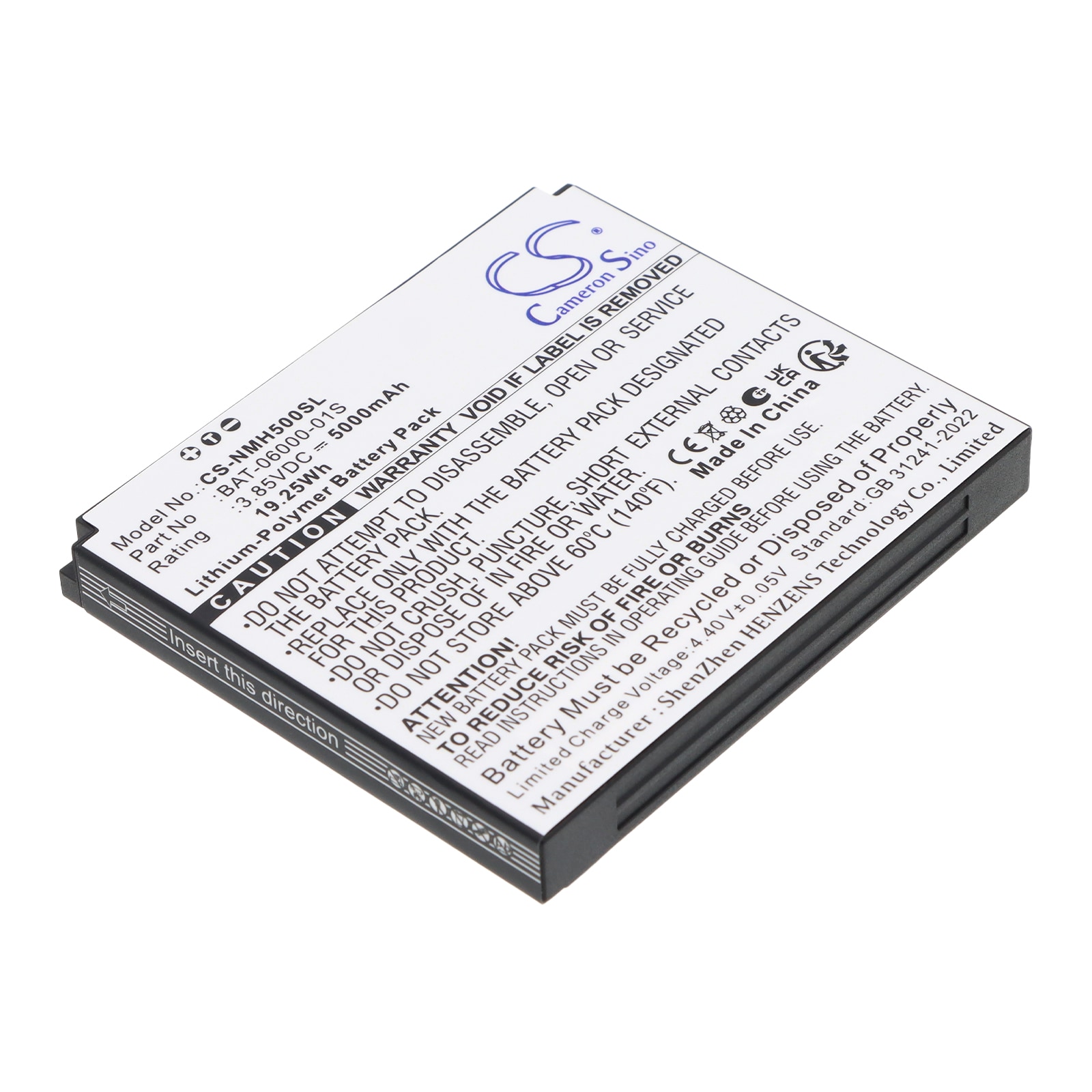Batteri til Hotspot for Sonim H705, H700A, H500 5G m.fl.