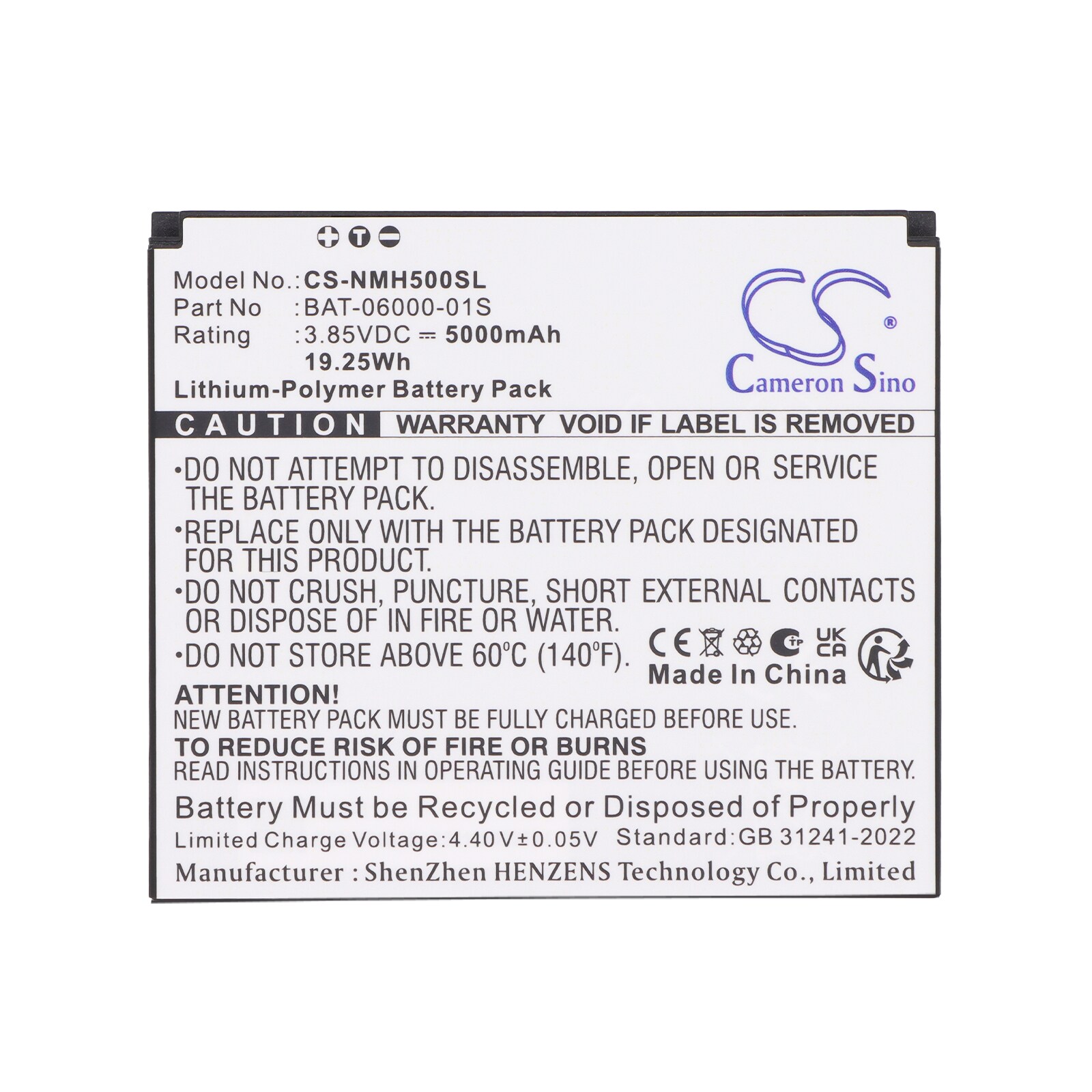 Batteri til Hotspot for Sonim H705, H700A, H500 5G m.fl.