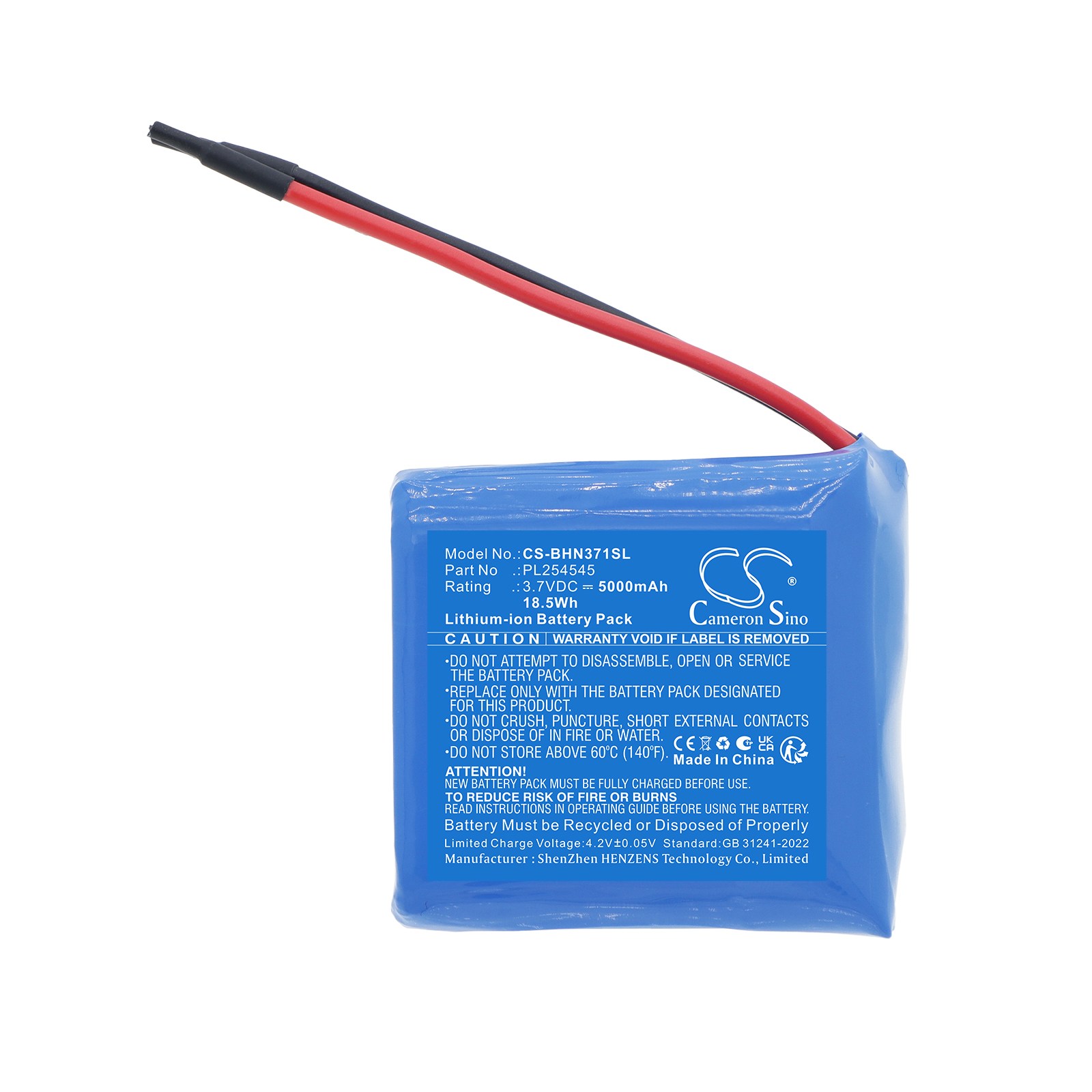Batteri til lommelykt for Browning 3717805, High Noon Power Pro Spotlight