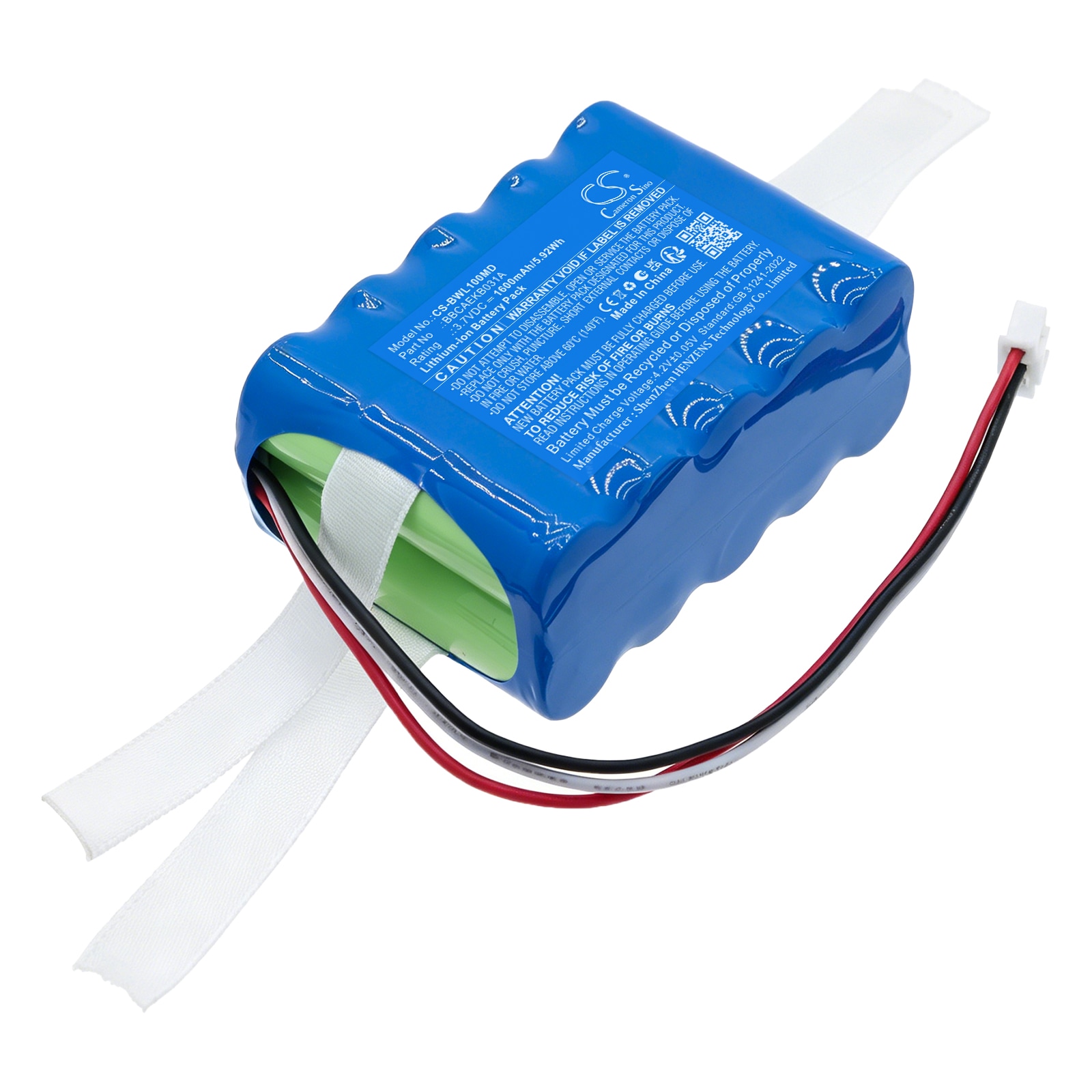 Batteri til Biocare IH-B-monitor for medisinsk bruk