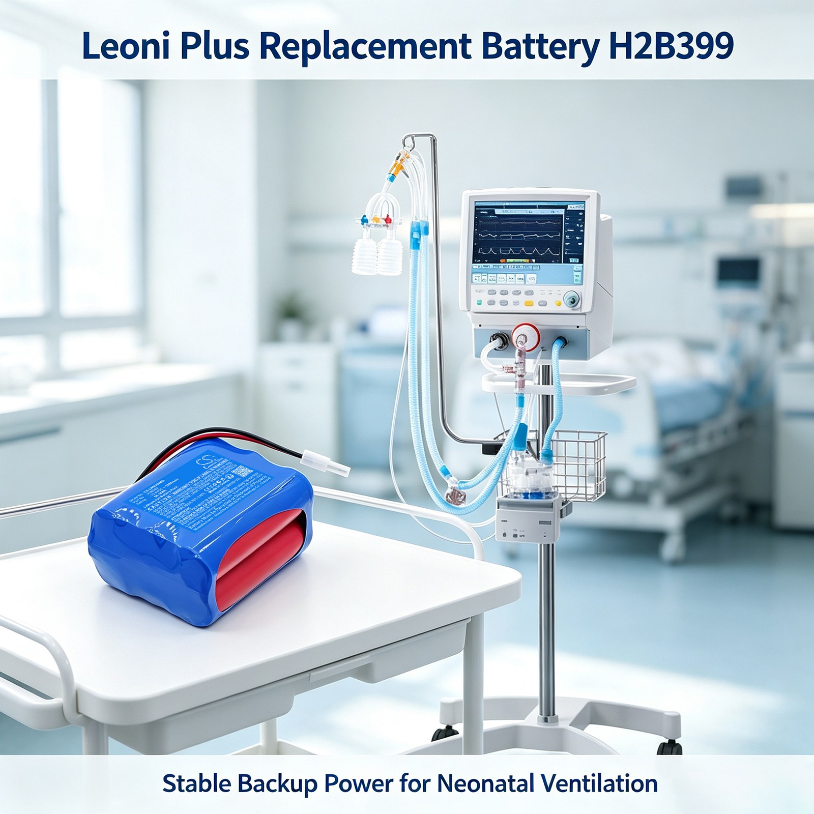 Batteri til medisinsk utstyr for Lowenstein Leoni Plus