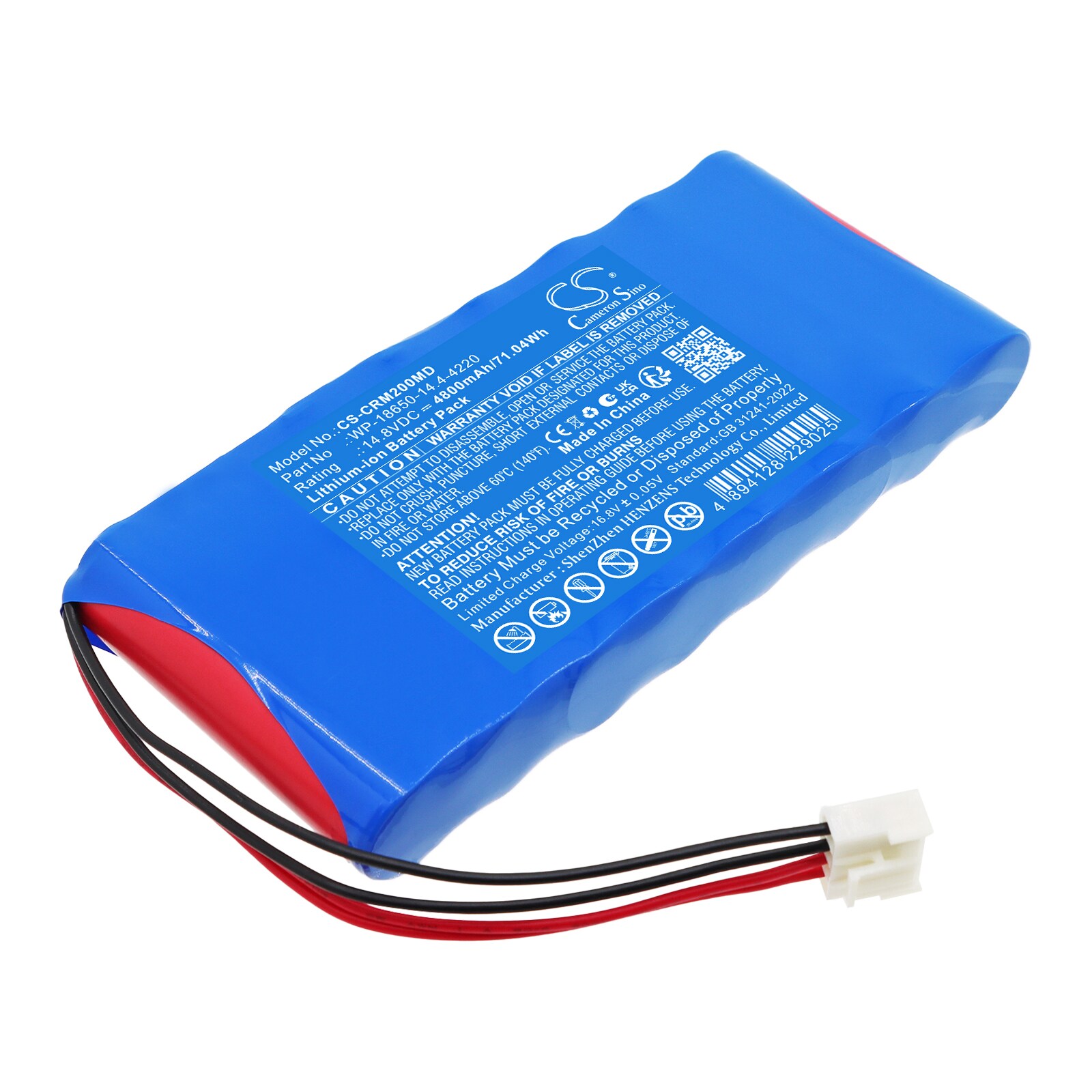 Batteri til Carewells medisinske pasientmonitor Medi M10