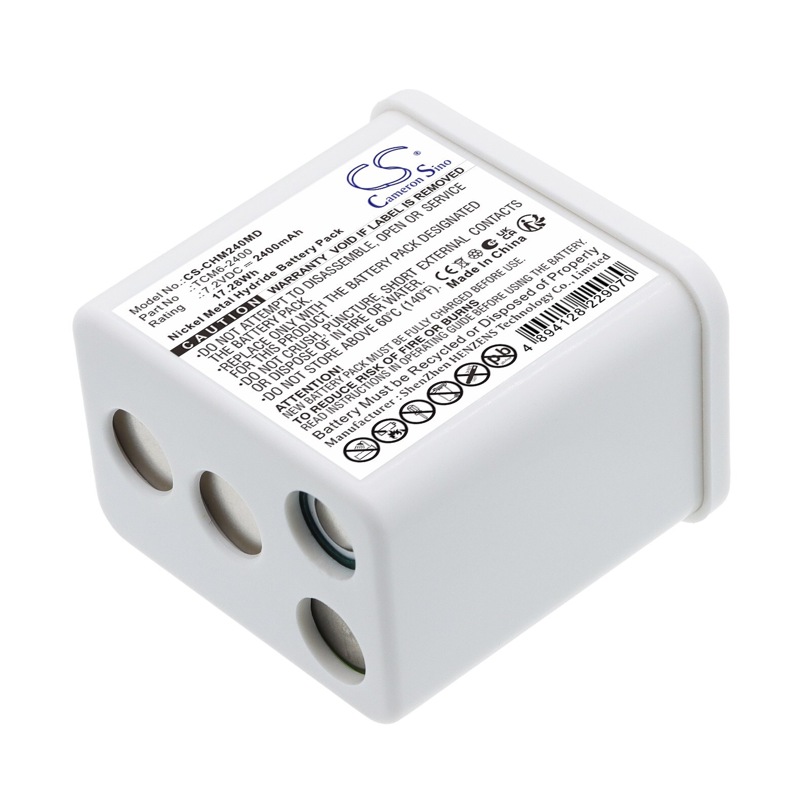 Batteri til medisinsk utstyr for ChoiceMMed MD2000A, MD2000B, VI-200A