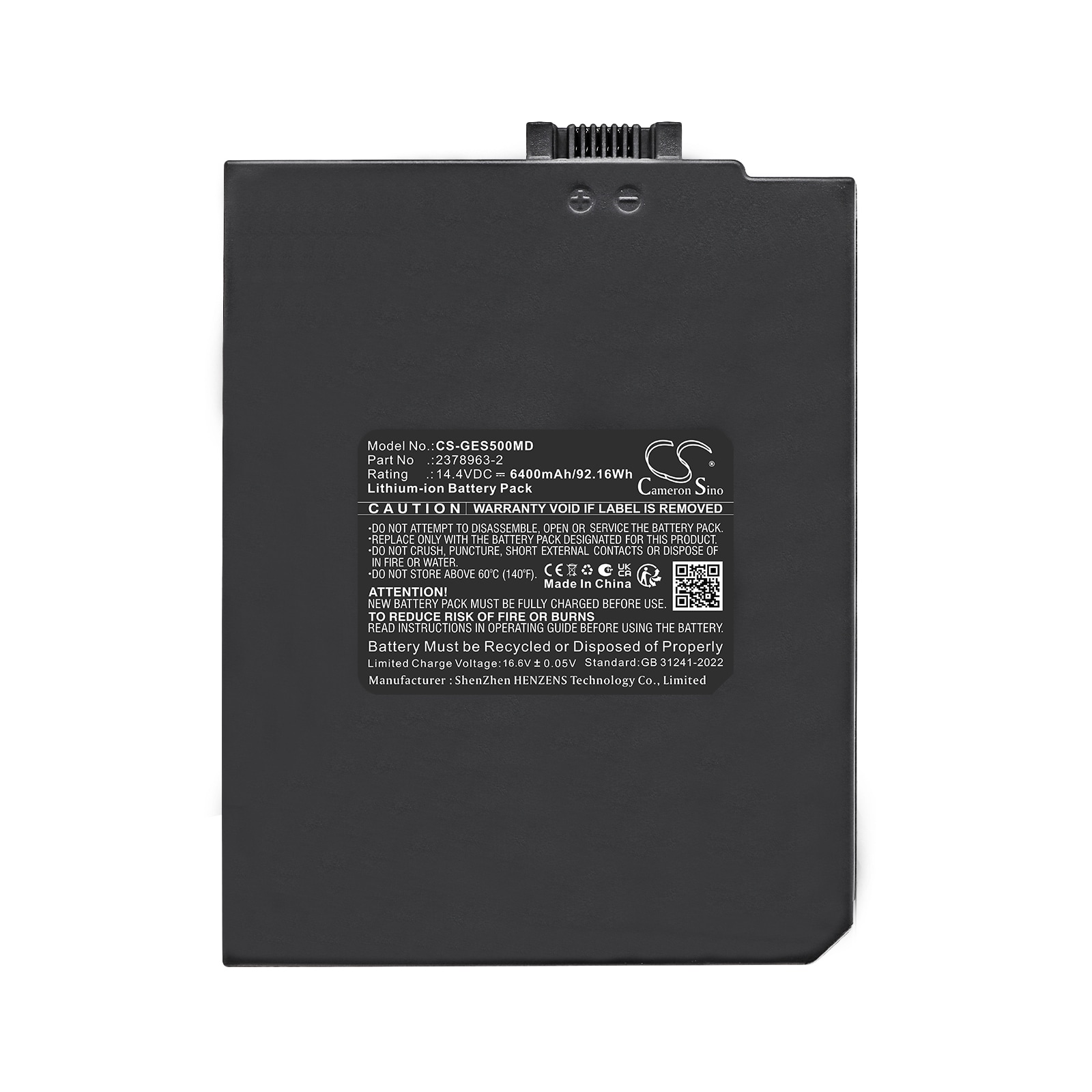 Batteri til medisinsk utstyr for GE-ultralydapparater Voluson I, Vivid I, Vivid q m.fl.