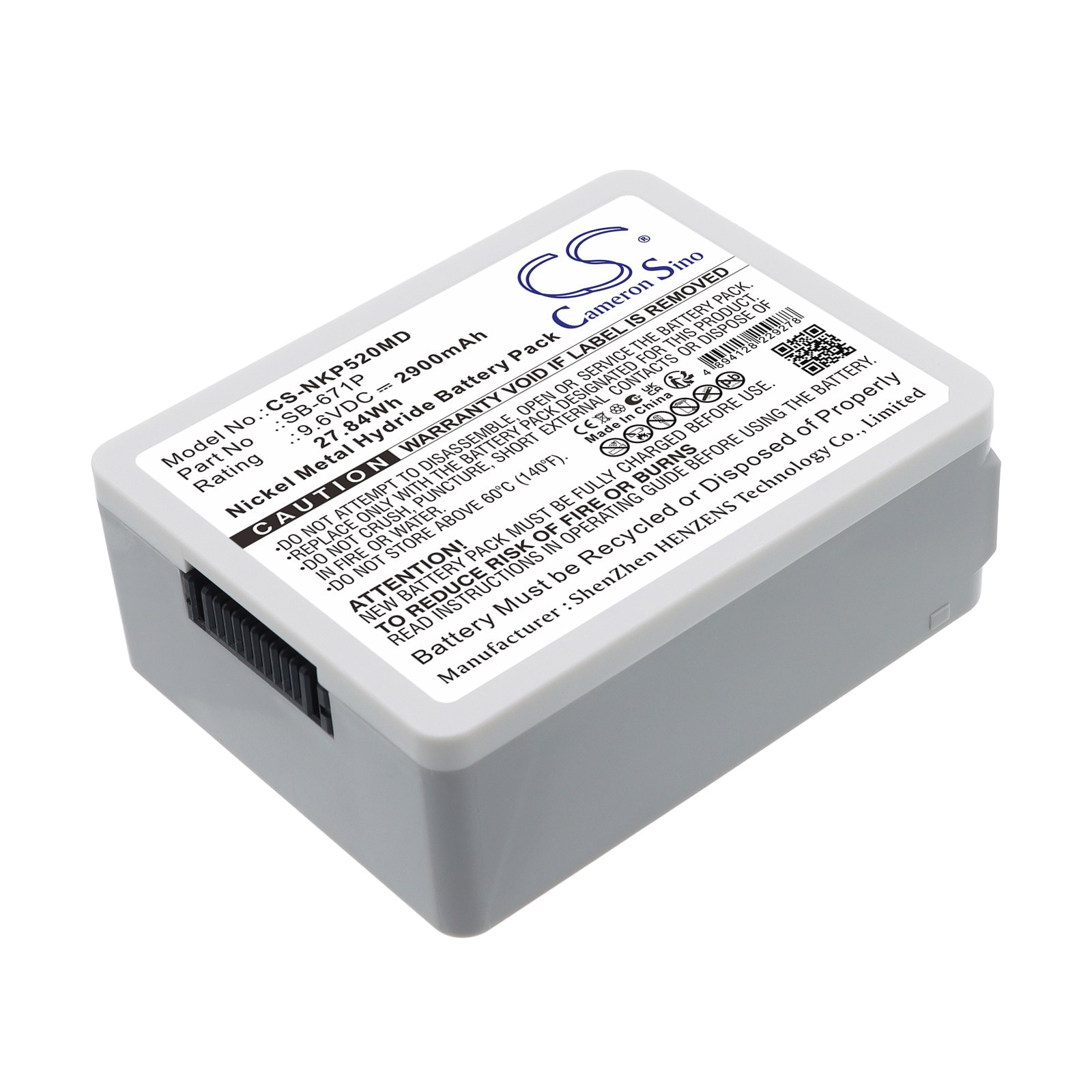 Batteri til medisinsk utstyr fra Nihon Kohden: BSM1700, BSM-3000, BSM3000 m.fl.
