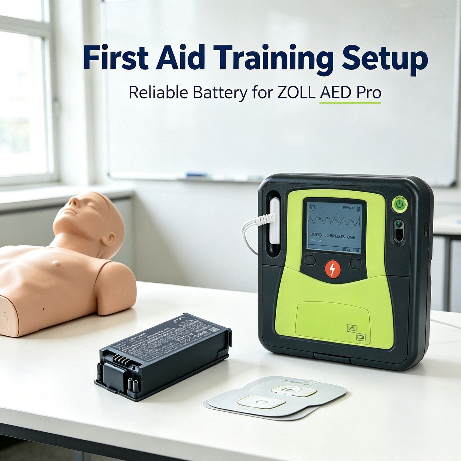 Batteri til Medisinsk for Zoll  4EGN3,  4EGN4,  4EGN5 m.fl.