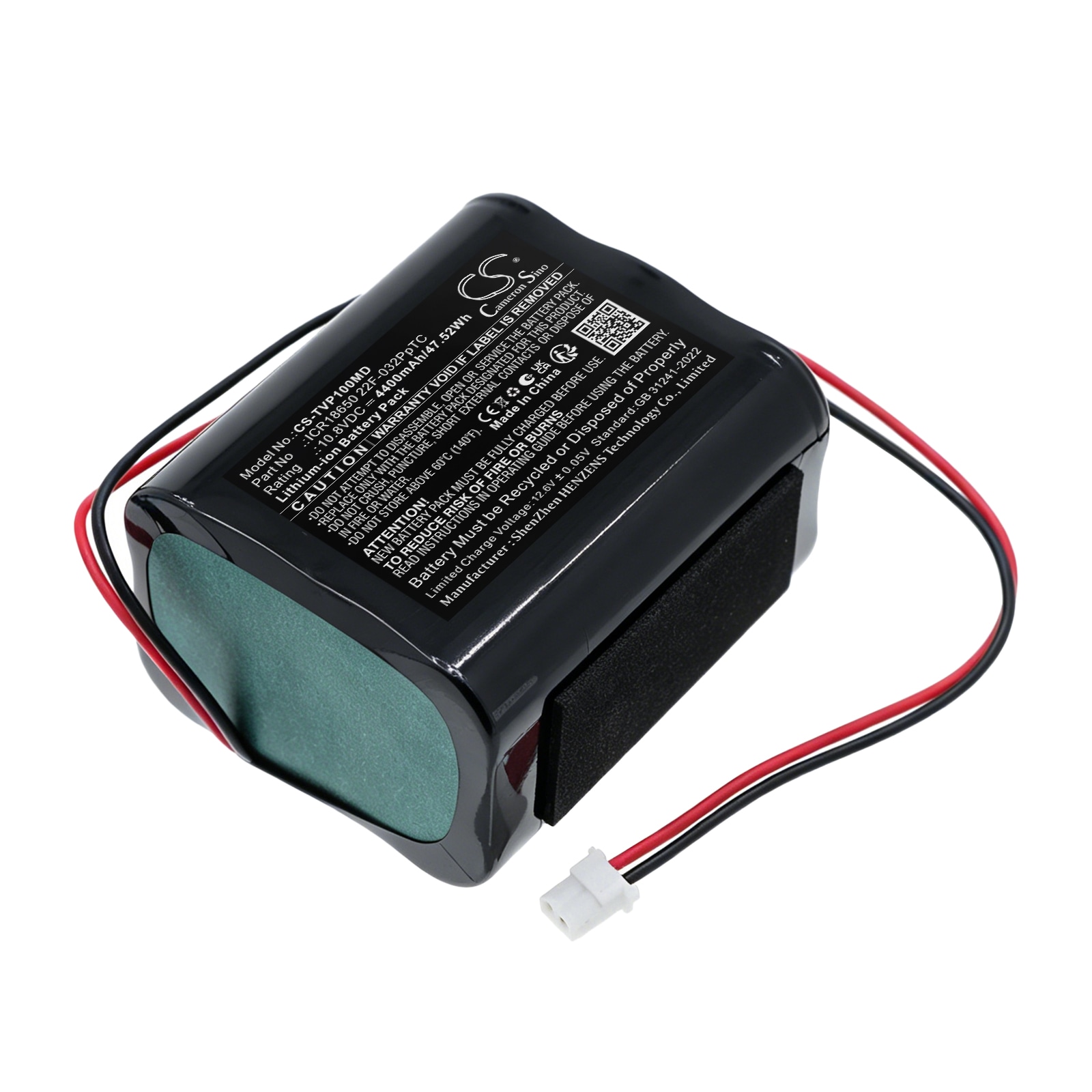 Batteri til medisinsk utstyr for Tecme Votem VP1200, Votem VP1000