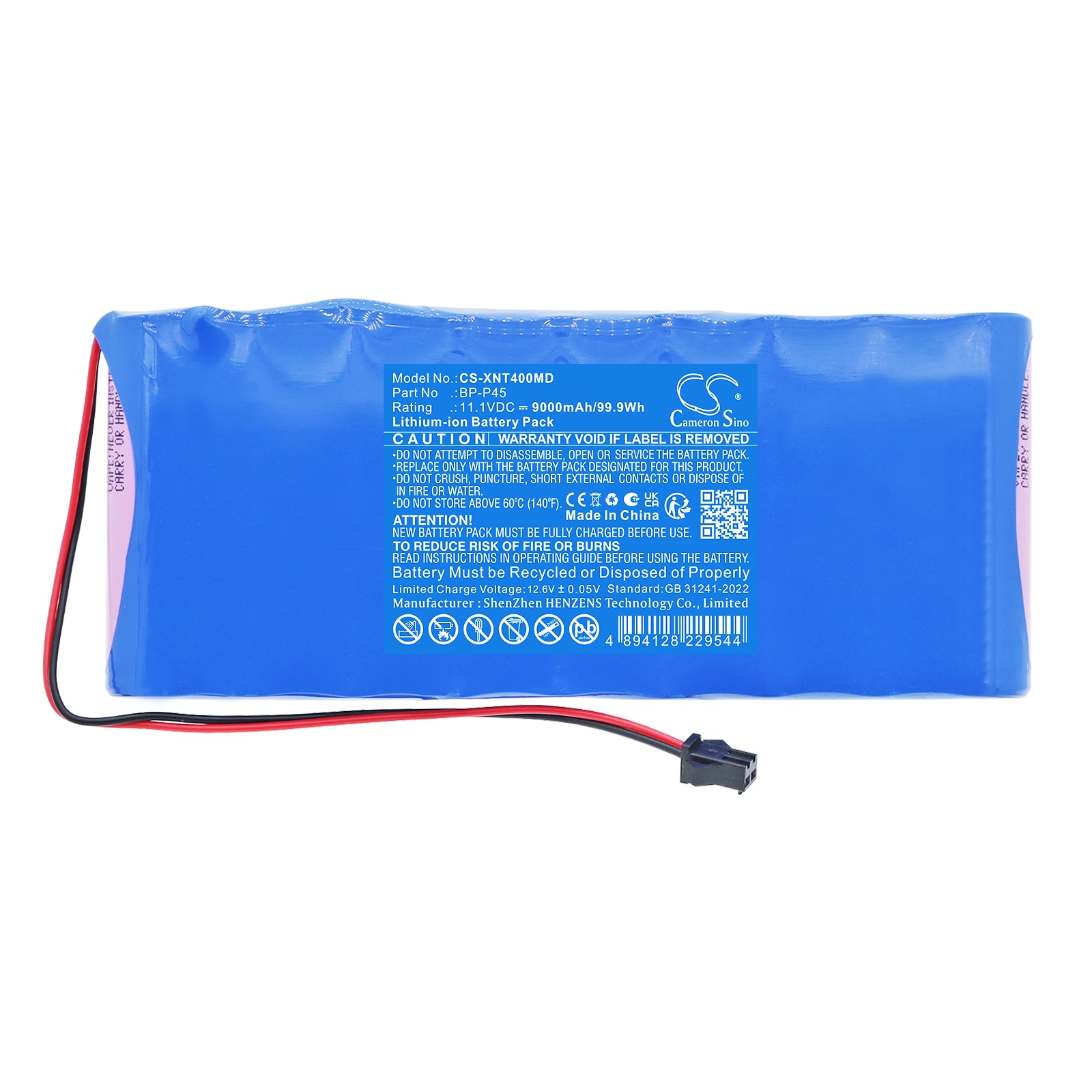 Batteri til Oxivent Oxi4 Plus medisinsk ventilator