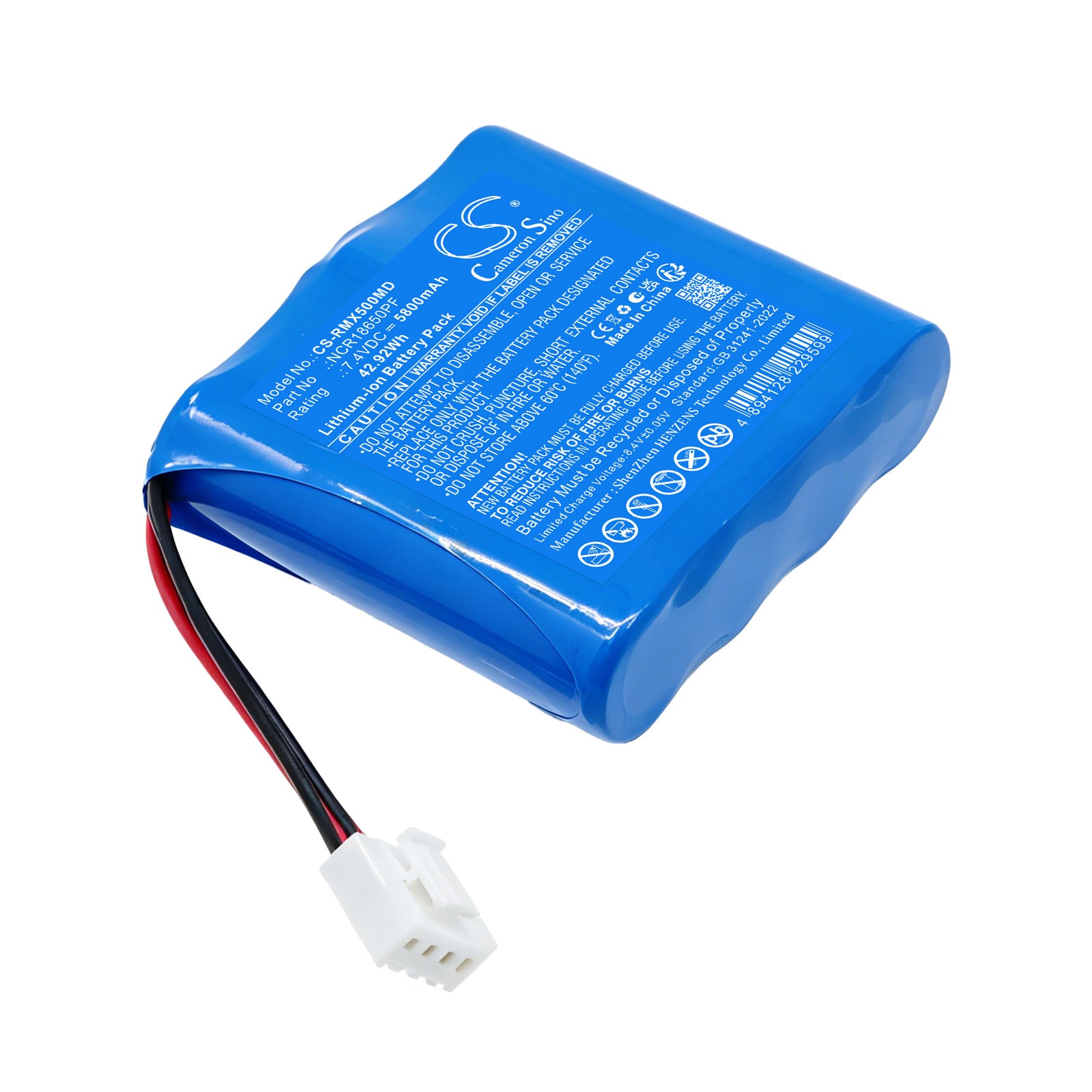 Batteri til Rossmax medisinsk utstyr V3, V5, V7