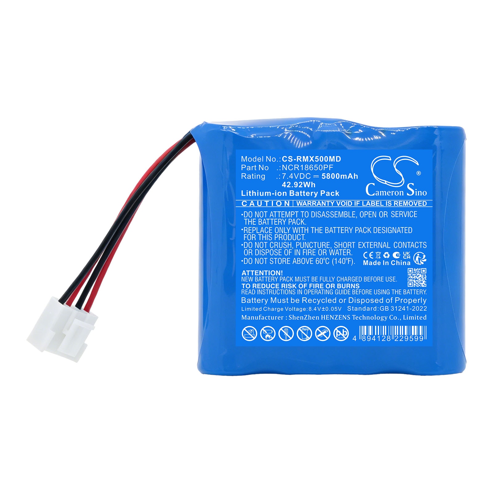 Batteri til Rossmax medisinsk utstyr V3, V5, V7