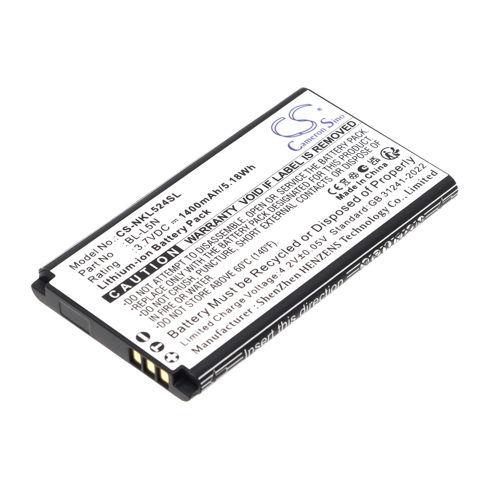 Batteri til mobiltelefon, smarttelefon for Nokia 230 2024