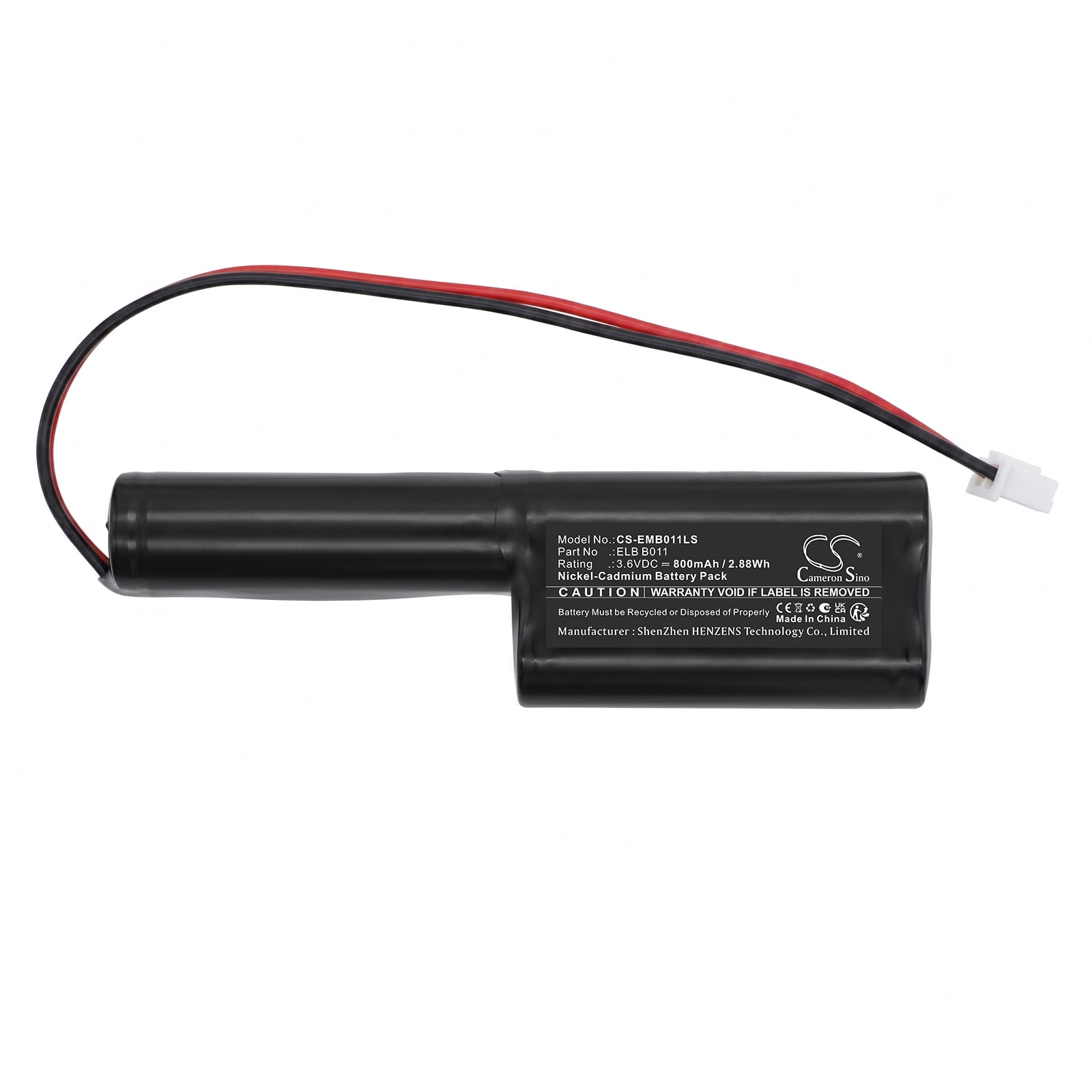Batteri til nødbelysning for Lithonia BBAT0116A, ELB B011