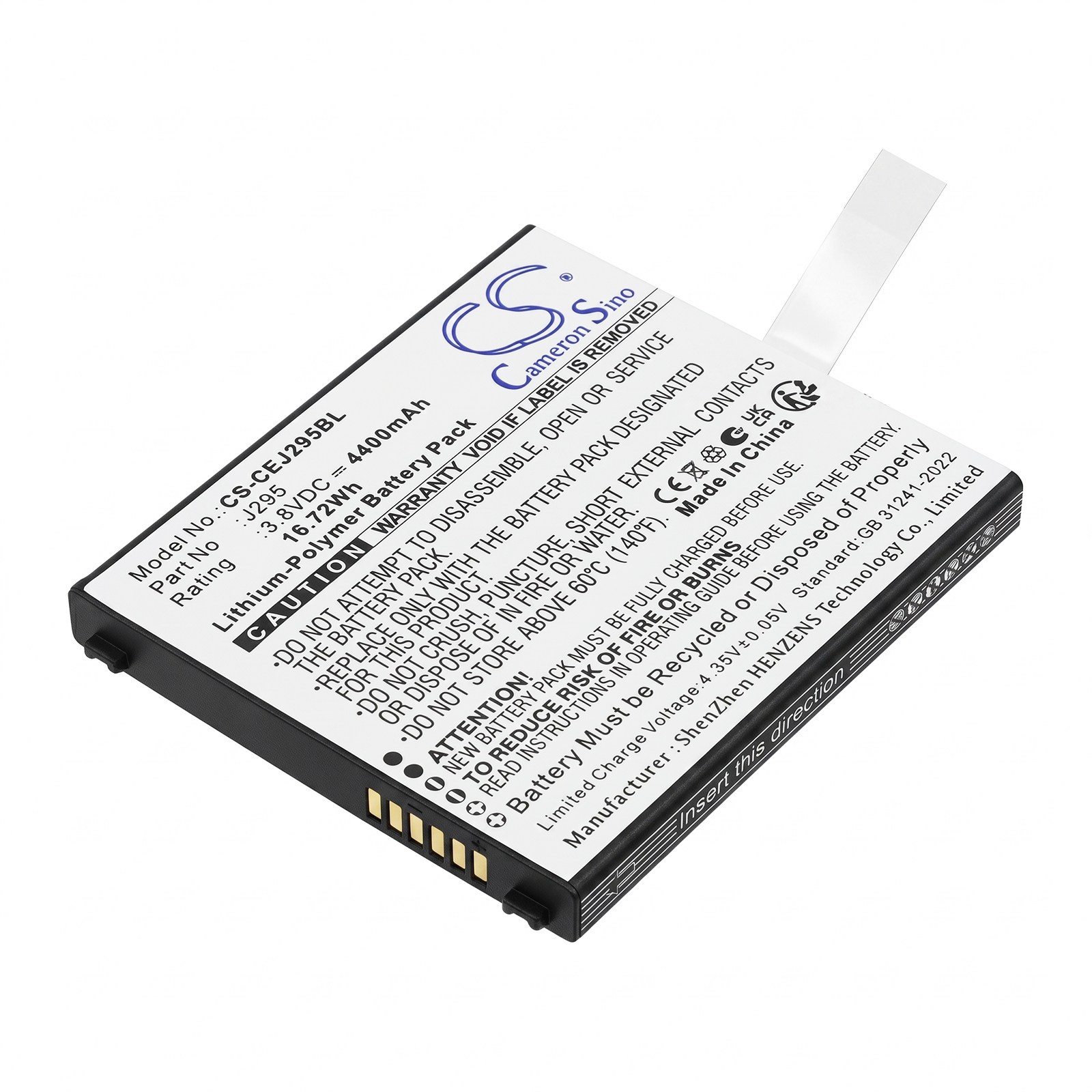 Batteri til strekkodeleser for Capture CA-MTAC-4300-MB