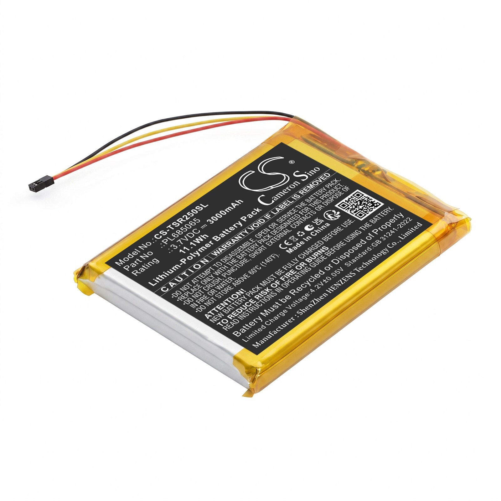 Batteri til mediespiller for Astell&Kern  PPS31,  SR15,  SR25 m.fl.