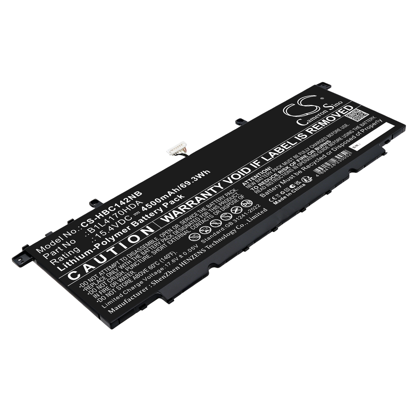Batteri til bærbar PC, Notatbok for H3C Book Ultra 14T, Book Ultra 14T G2