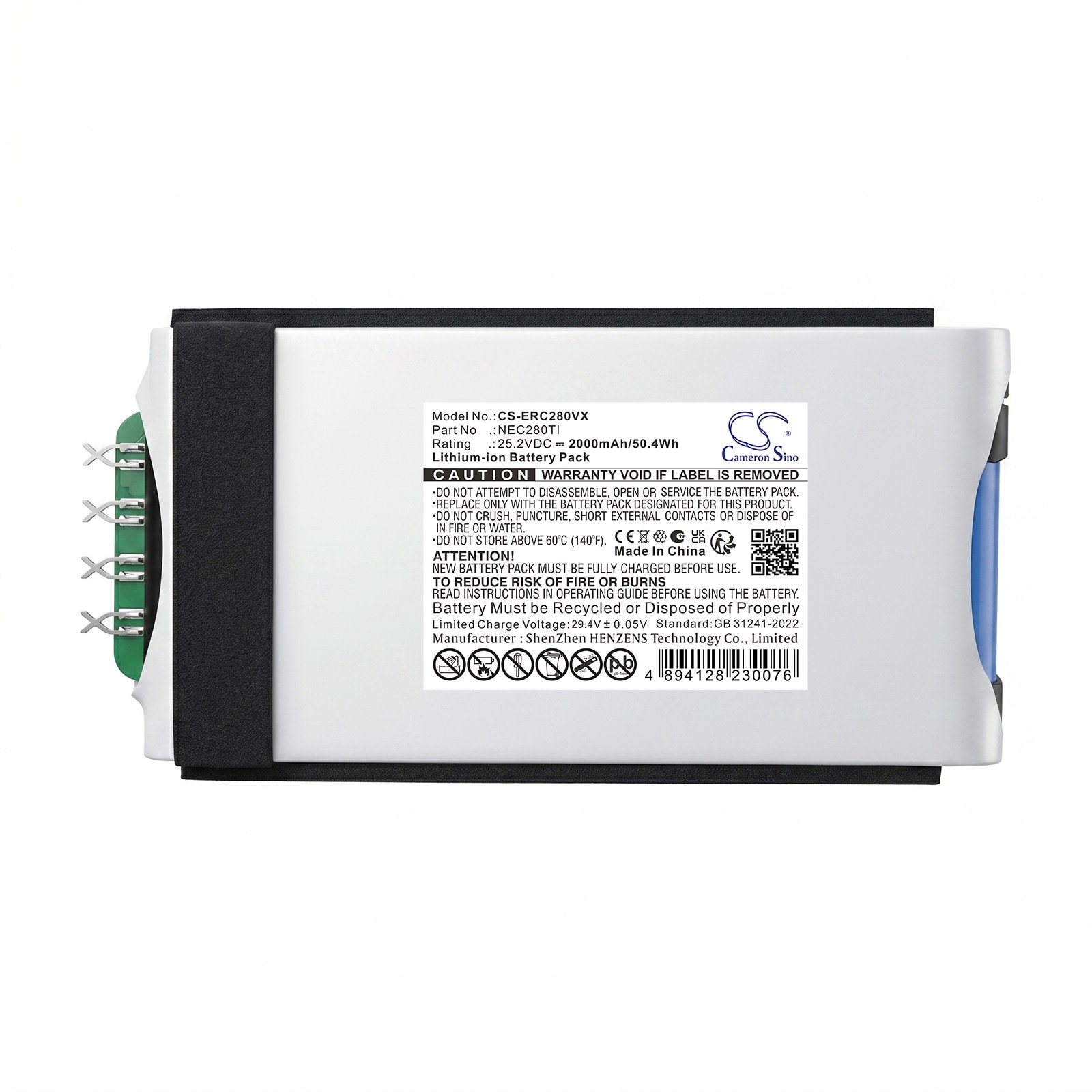 Batteri til støvsugeren Eureka NEC280, NEC280TL, NEC285GR m.fl.