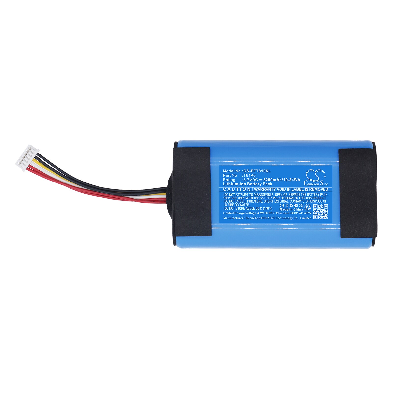 Batteri til hjemmets sikkerhetskamera for Eufy S120 Solar Wall Light Cam, T81A0