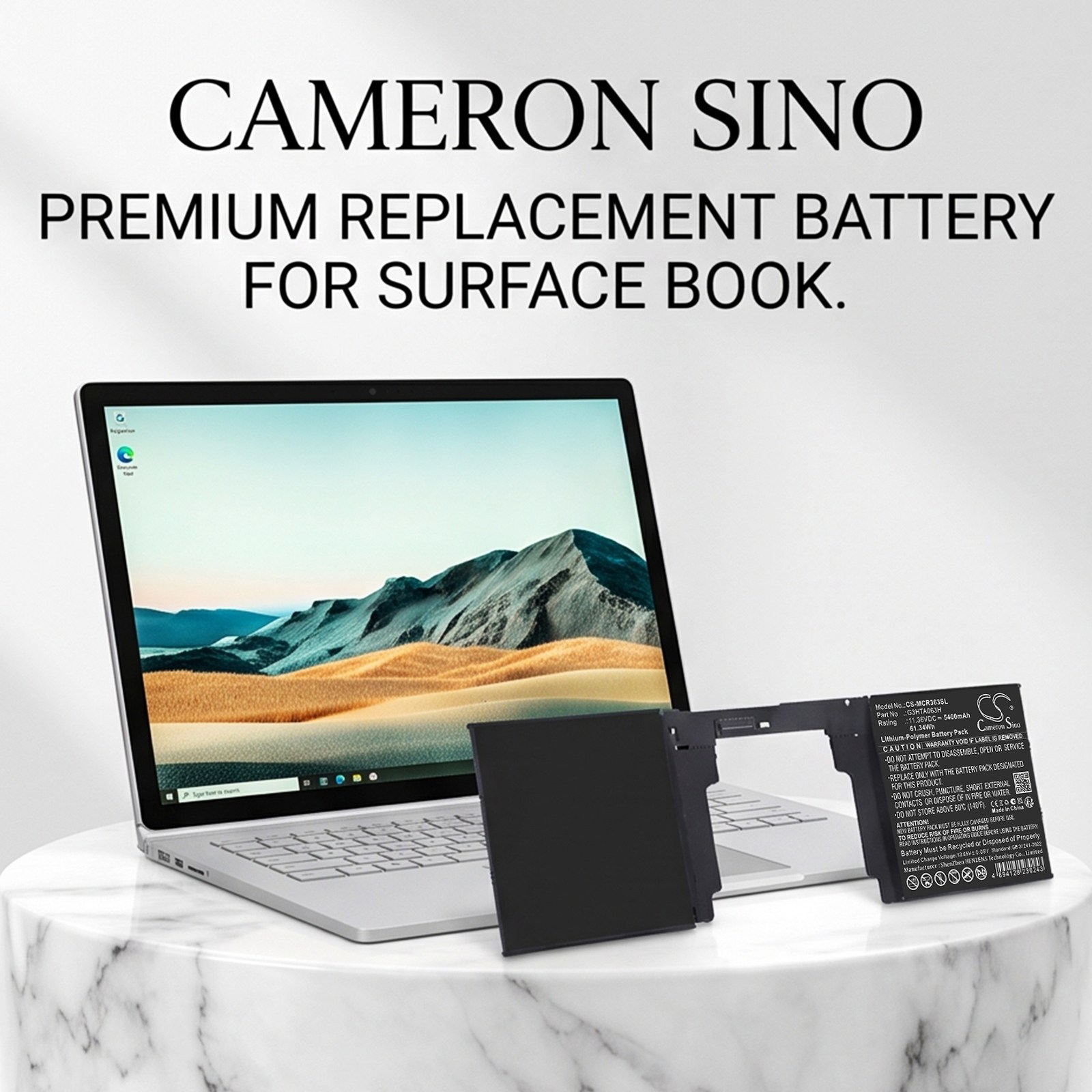 Batteri til bærbar PC, Microsoft Surface Book 3 15-tommers
