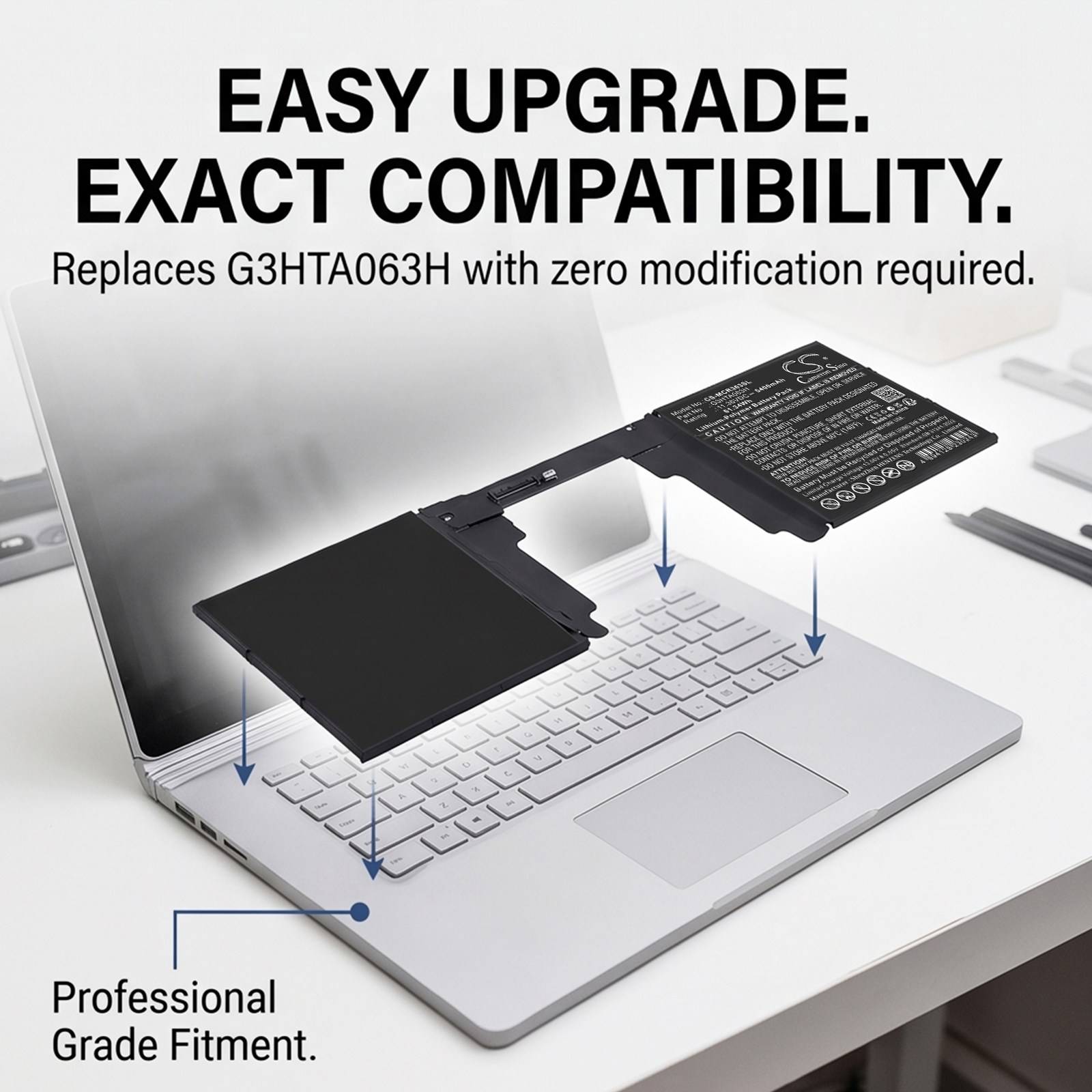 Batteri til bærbar PC, Microsoft Surface Book 3 15-tommers
