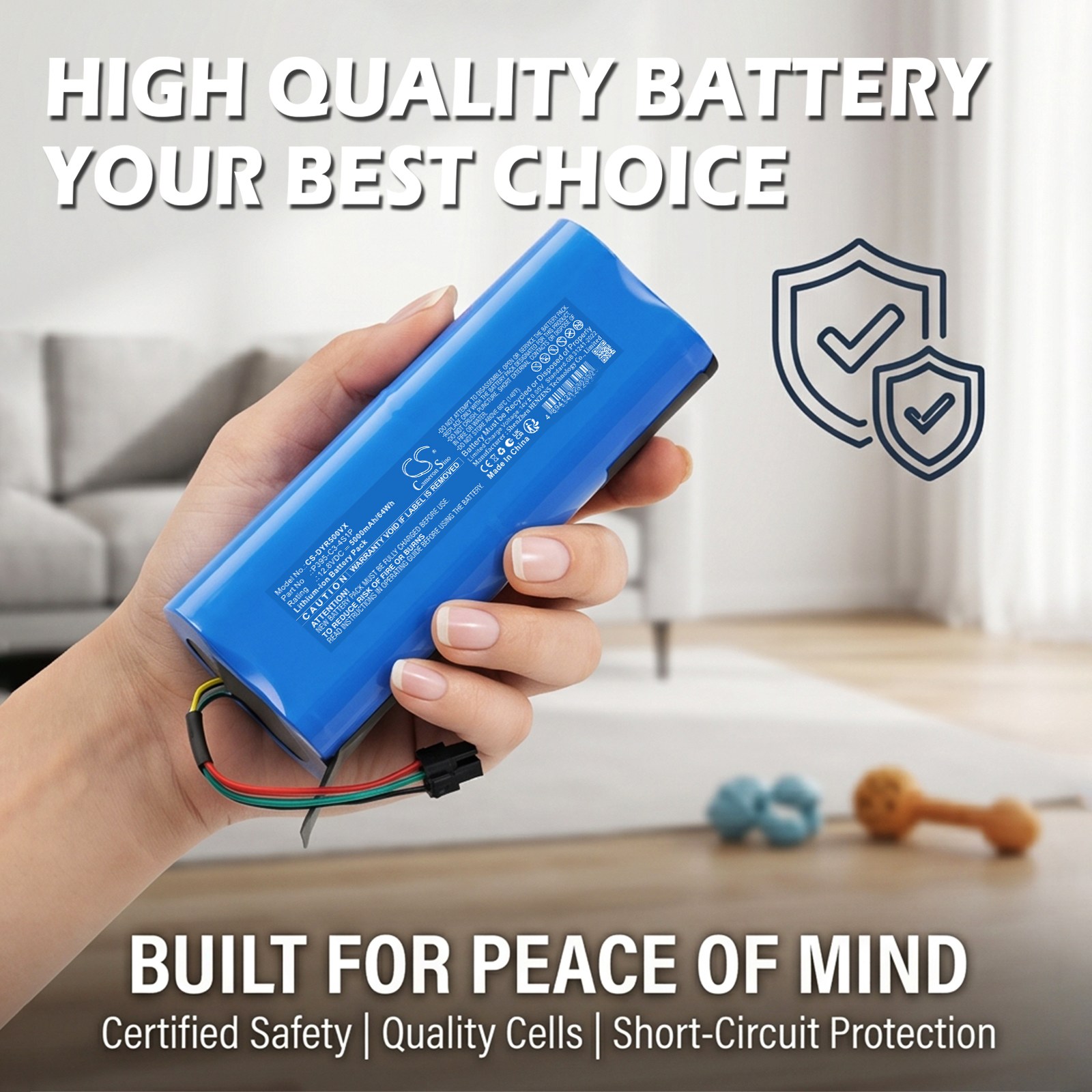 Batteri til Dyson-støvsuger 586183-01, RB05 Spot+Scrub Ai, Spot+Scrub Ai